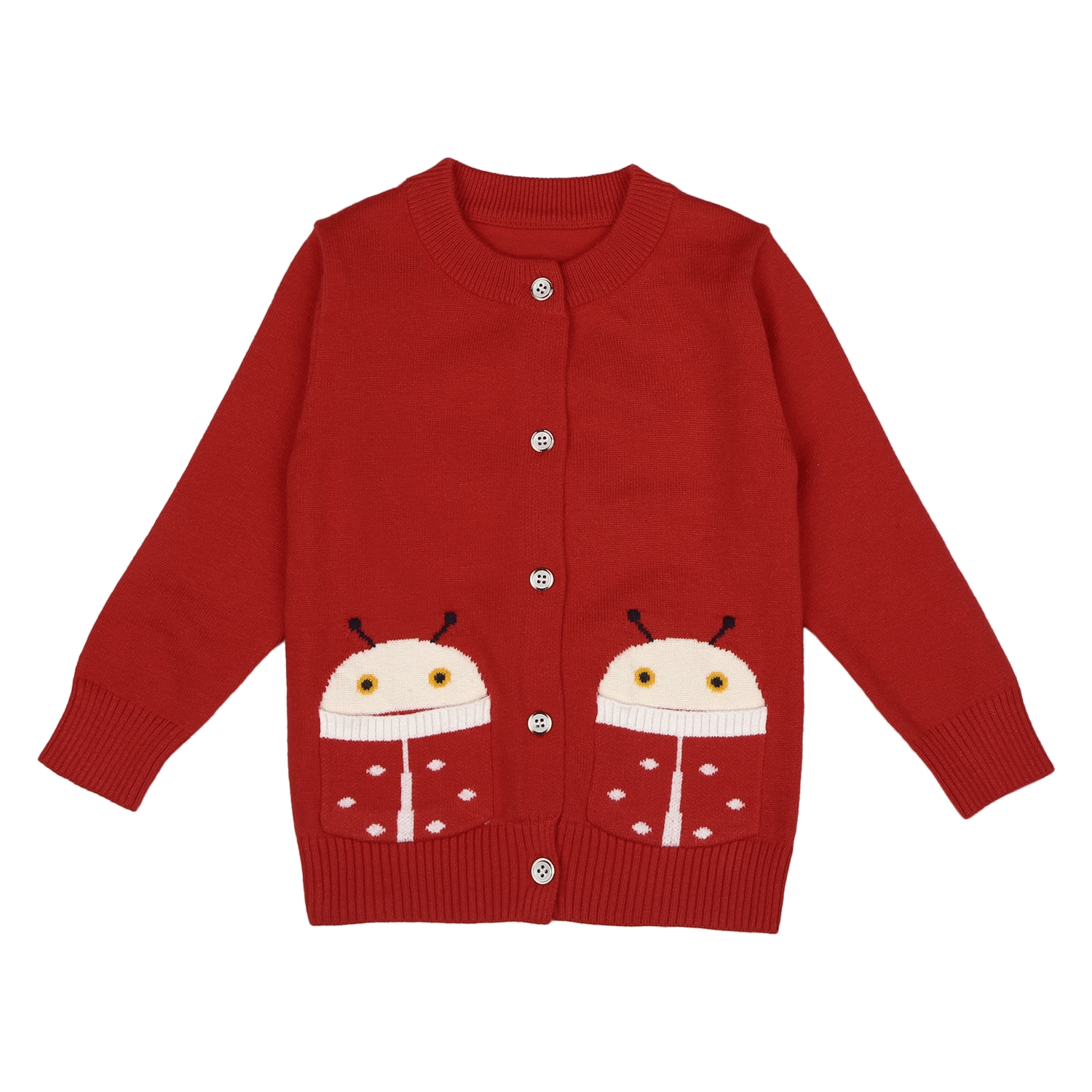Mothercare | Girls Full sleeves Sweater - Red 0