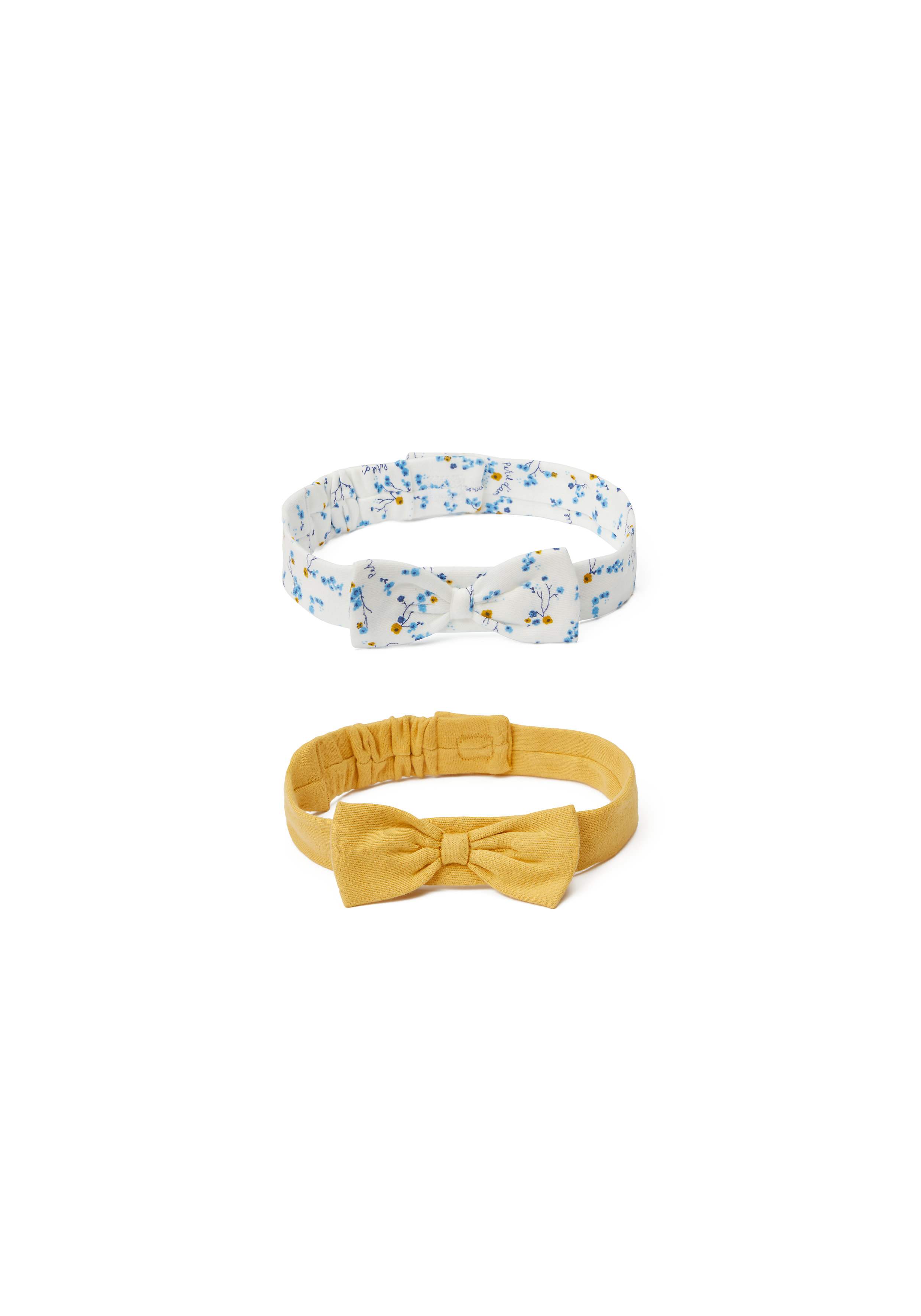 Girls Headband Bow Detail - Pack Of 2 - Multicolor