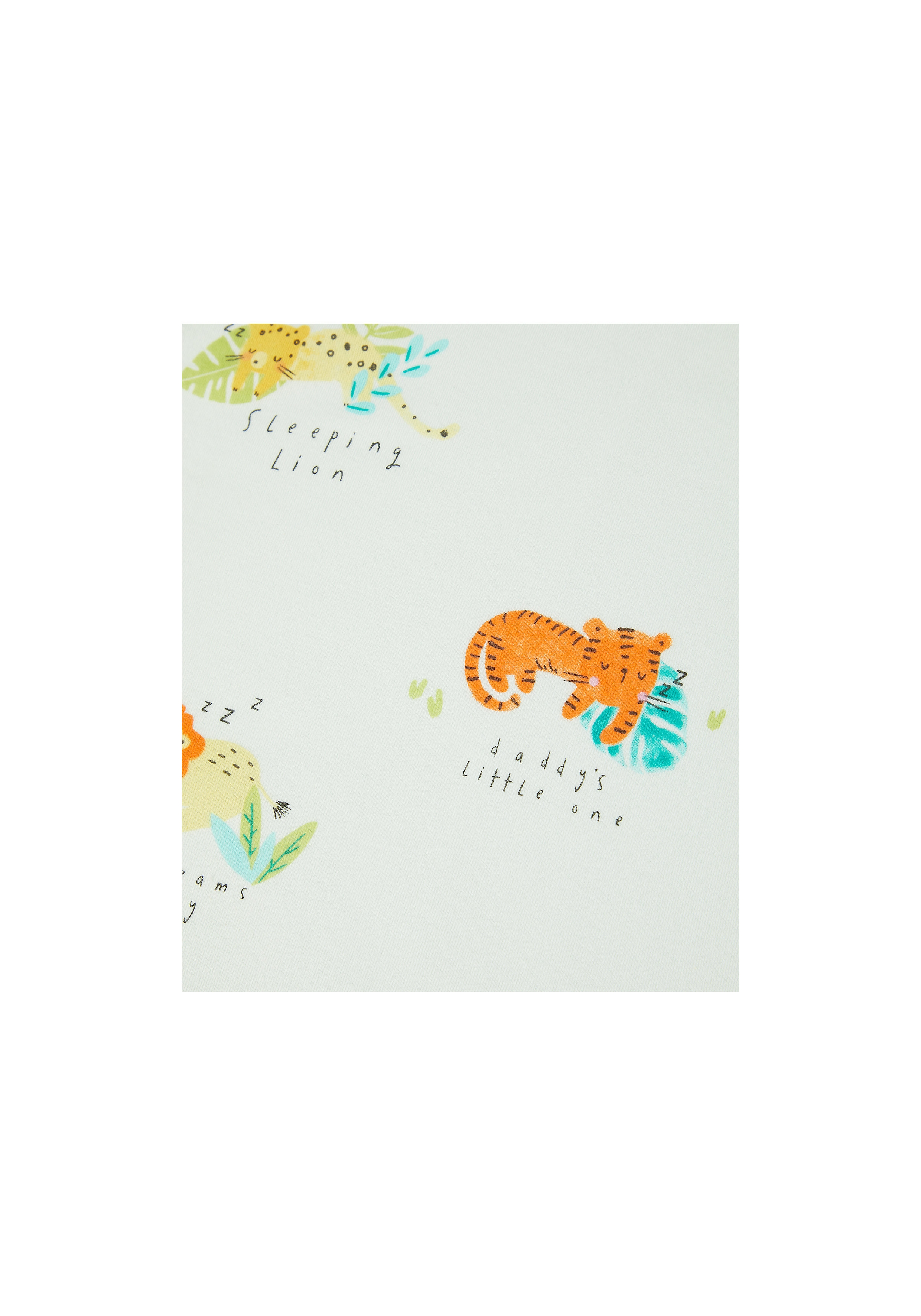 Mothercare | Unisex Half Sleeves Romper Animal Print - Pack Of 2 - Grey 3