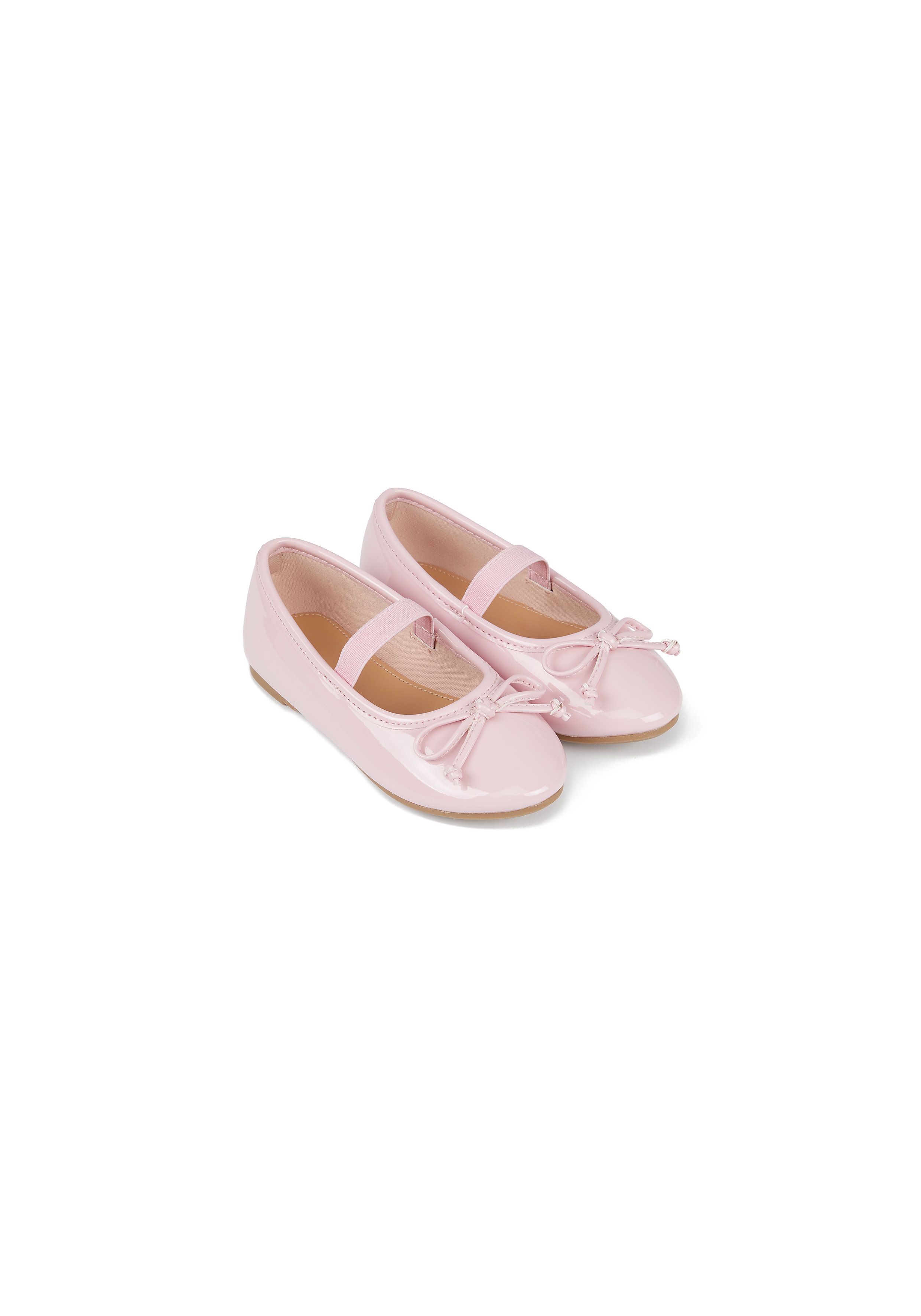 Mothercare | Girls Ballerina Shoes Bow Detail - Pink 0