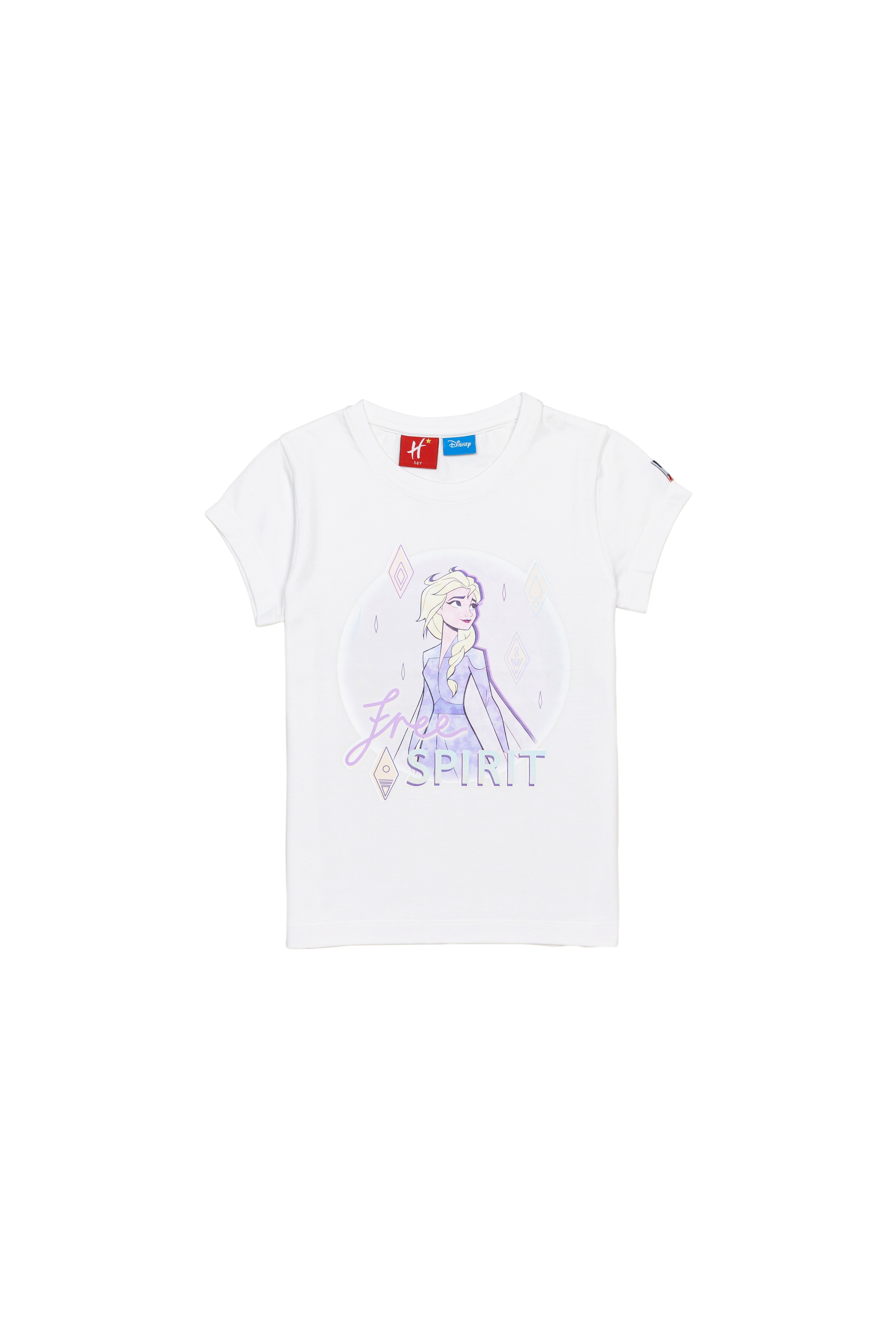 H by Hamleys Girls Short Sleeves T-Shirt Chest Print -White