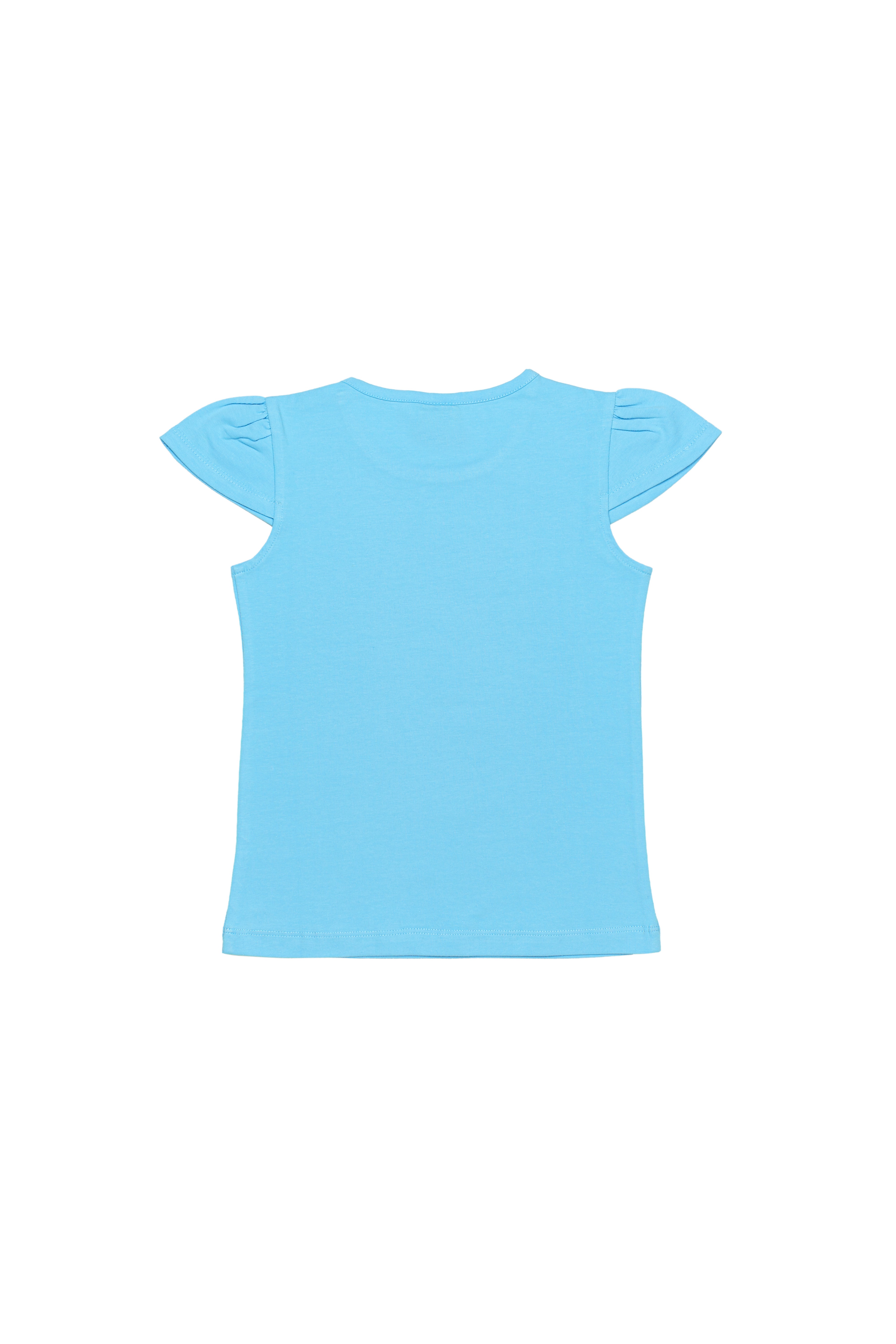 H by Hamleys Girls Full Sleeves T-Shirt Chest Print-Blue