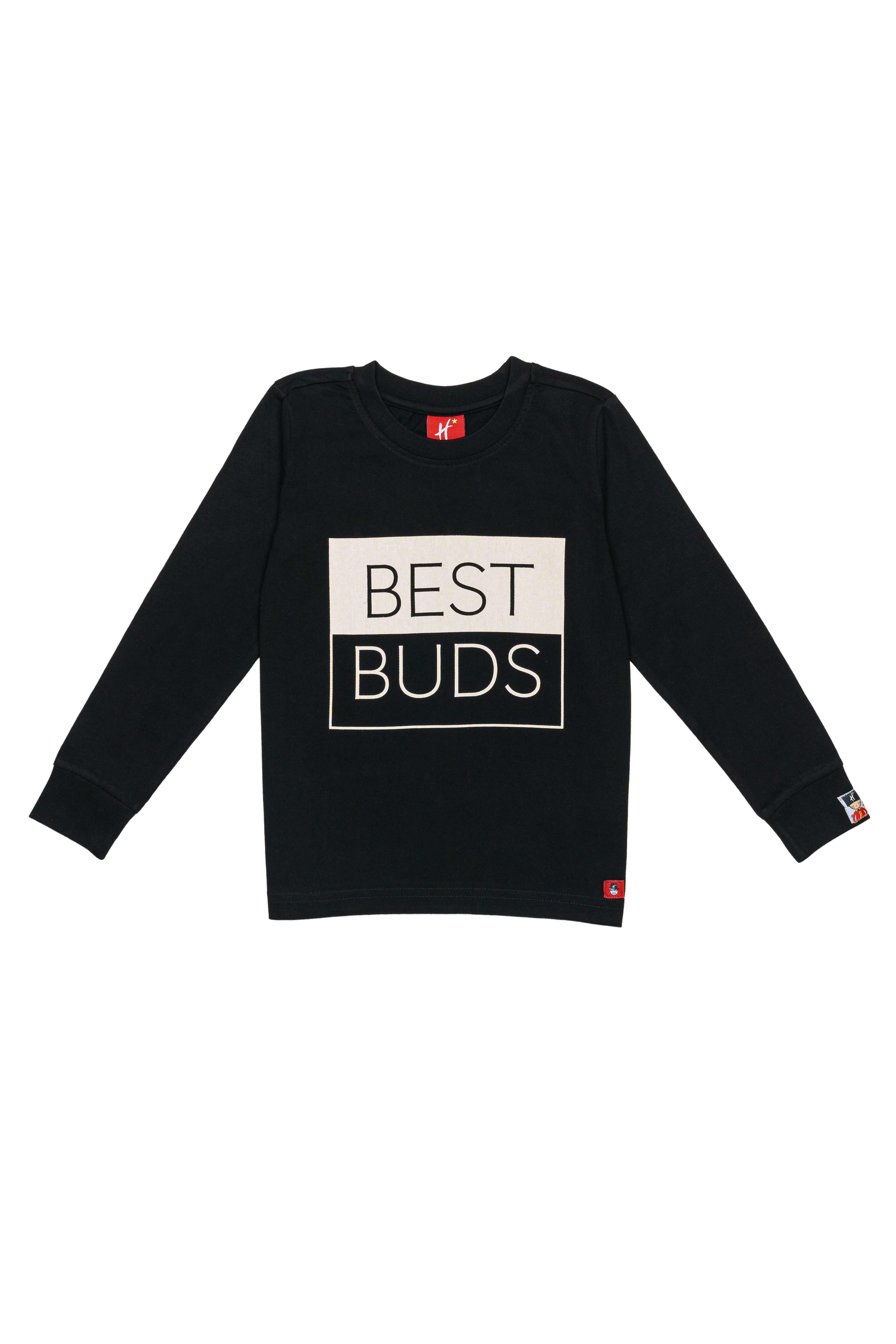 H by Hamleys Unisex Full Sleeves T-Shirt Chest Print -Black