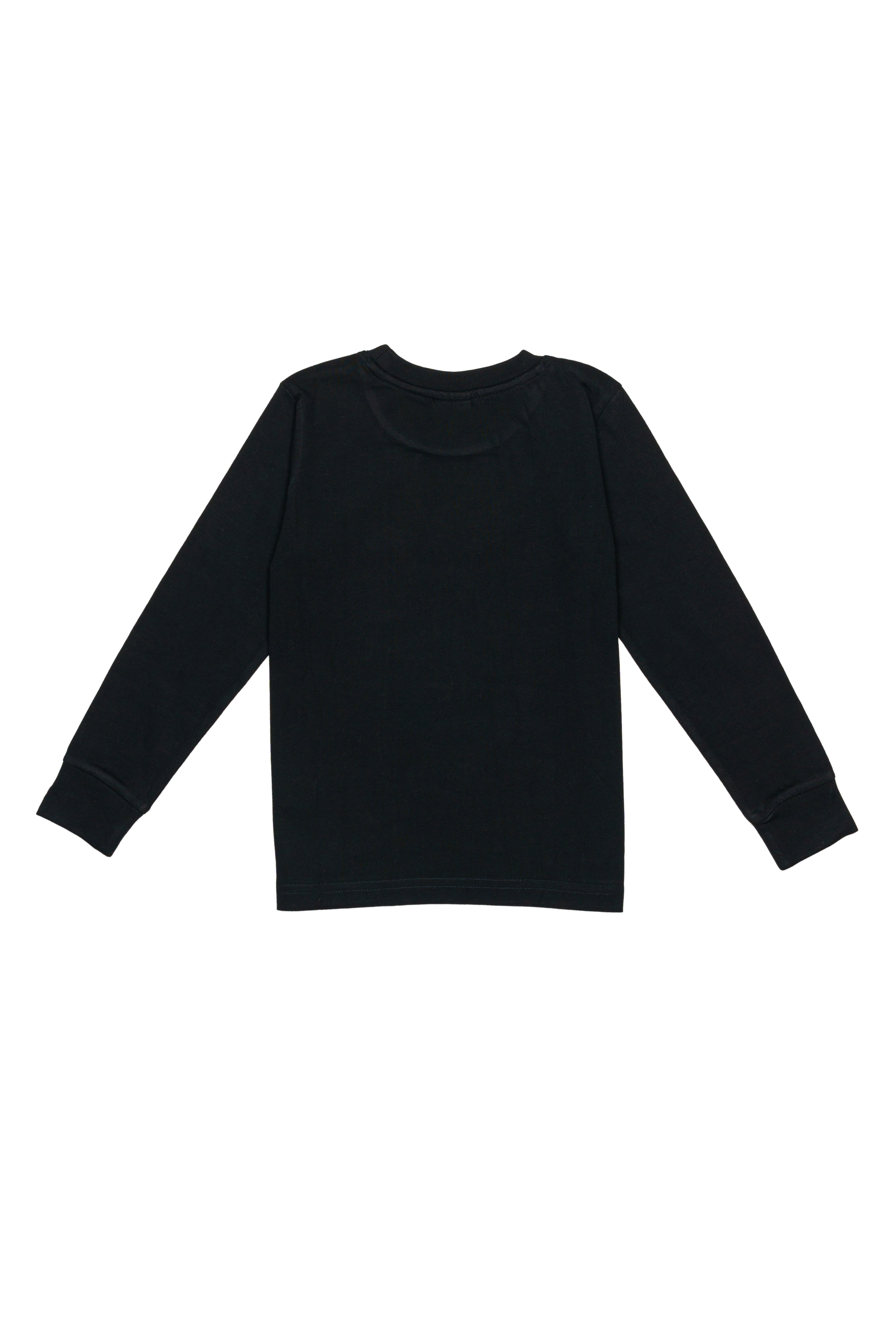 H by Hamleys Unisex Full Sleeves T-Shirt Chest Print -Black