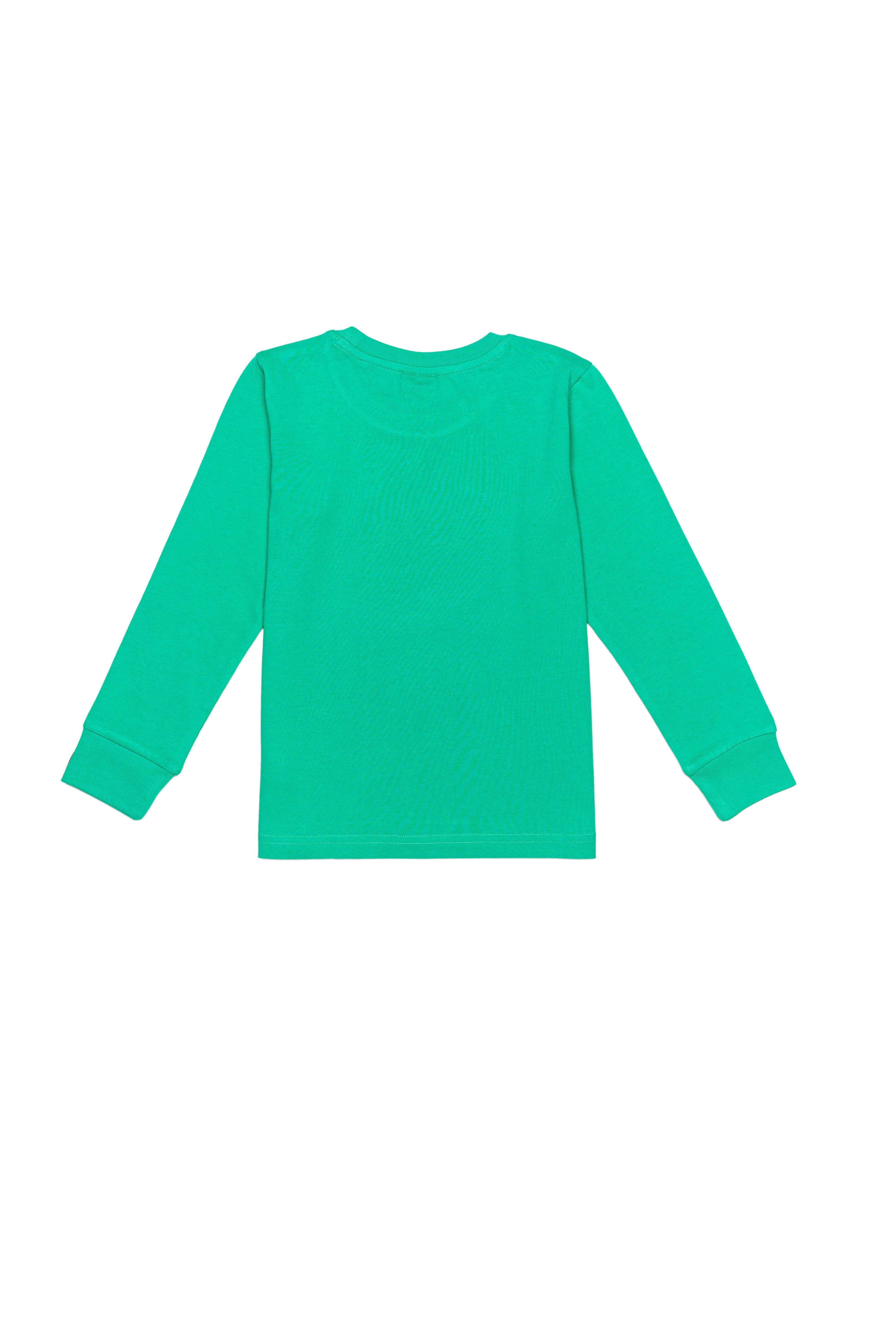 H by Hamleys Unisex Full Sleeves T-Shirt Chest Print -Green
