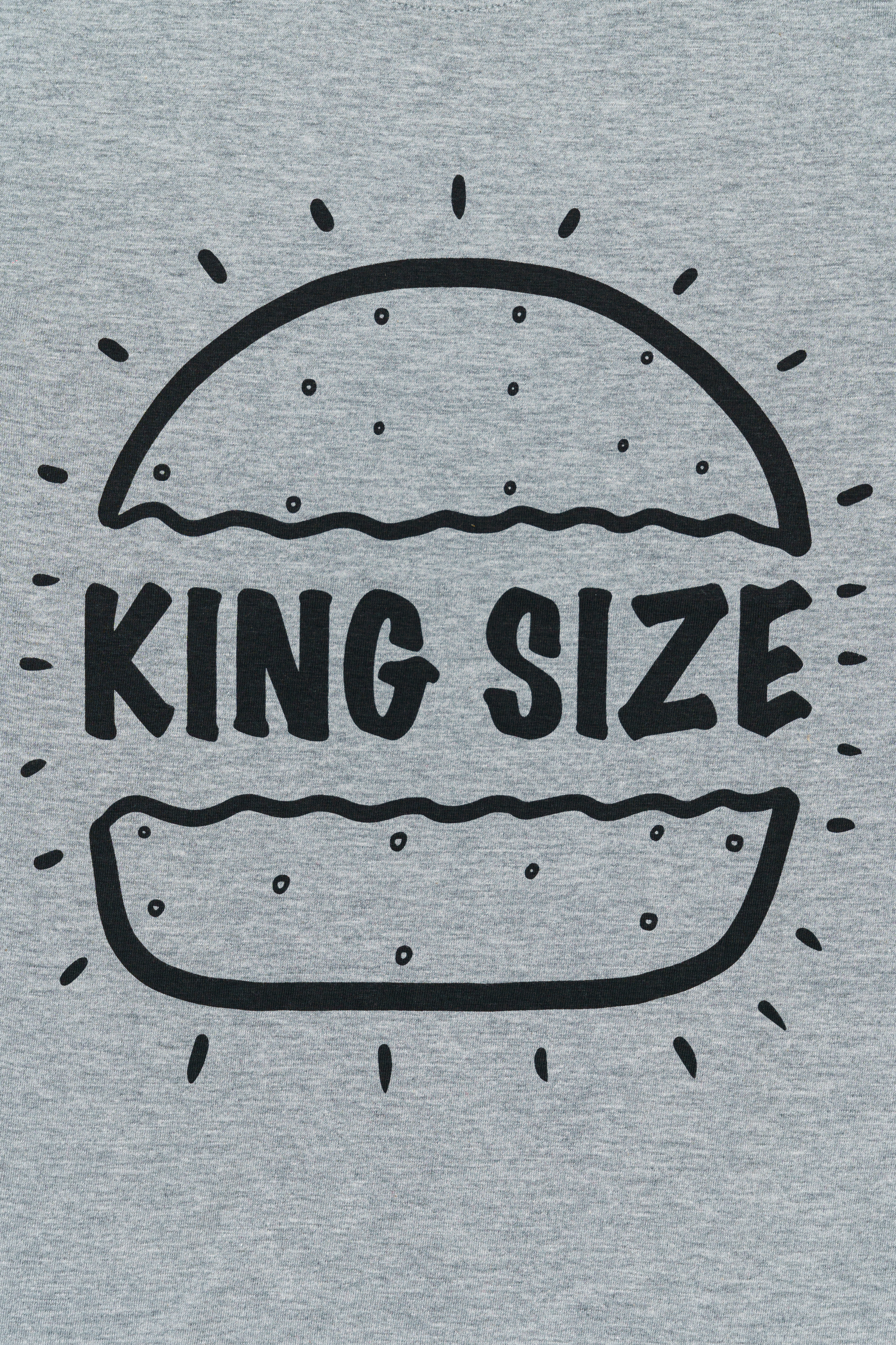 H by Hamleys Unisex Short Sleeves T-Shirt King Size Mini Me Print-Grey