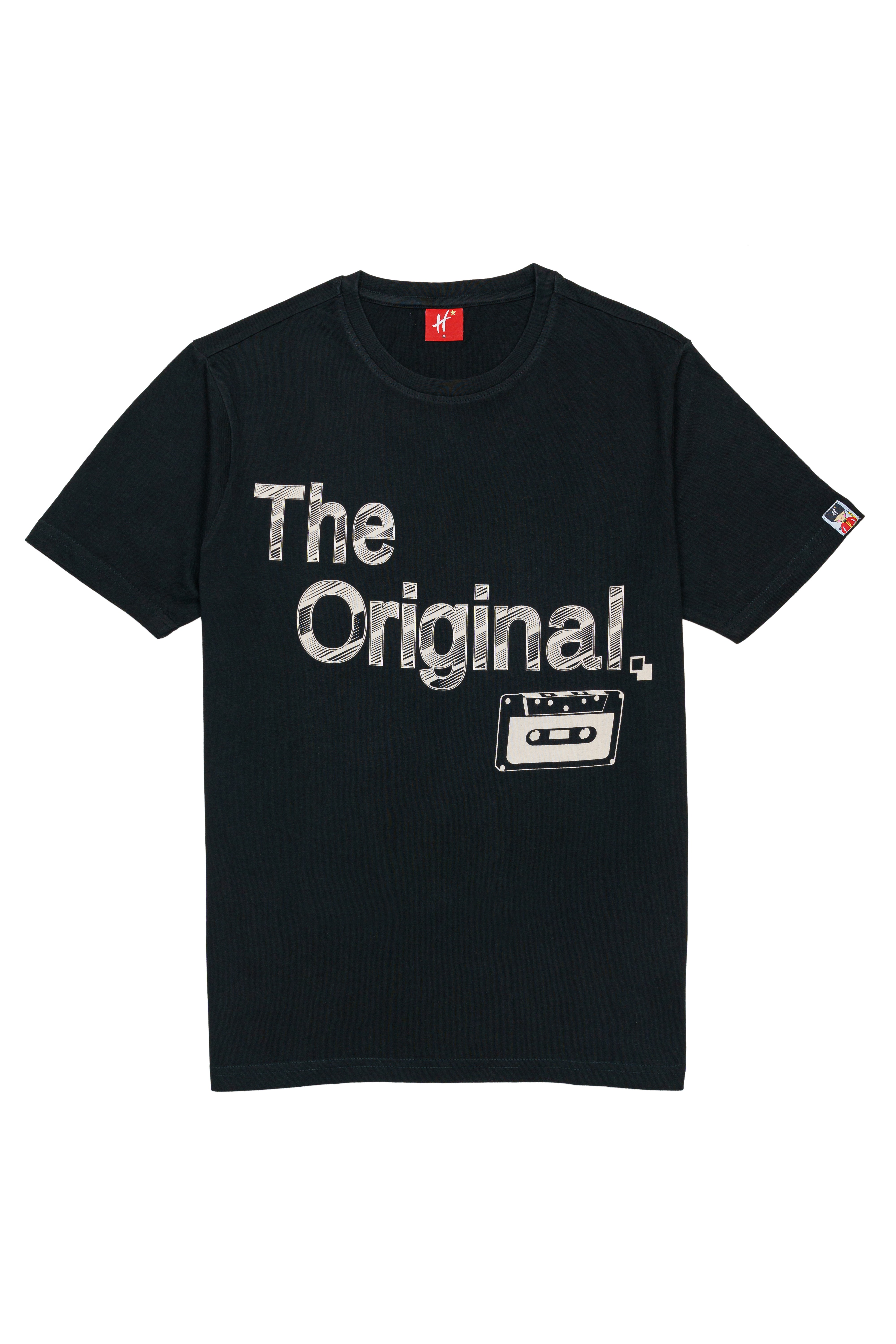 H by Hamleys Unisex Short Sleeves T-Shirt Chest Print -Black