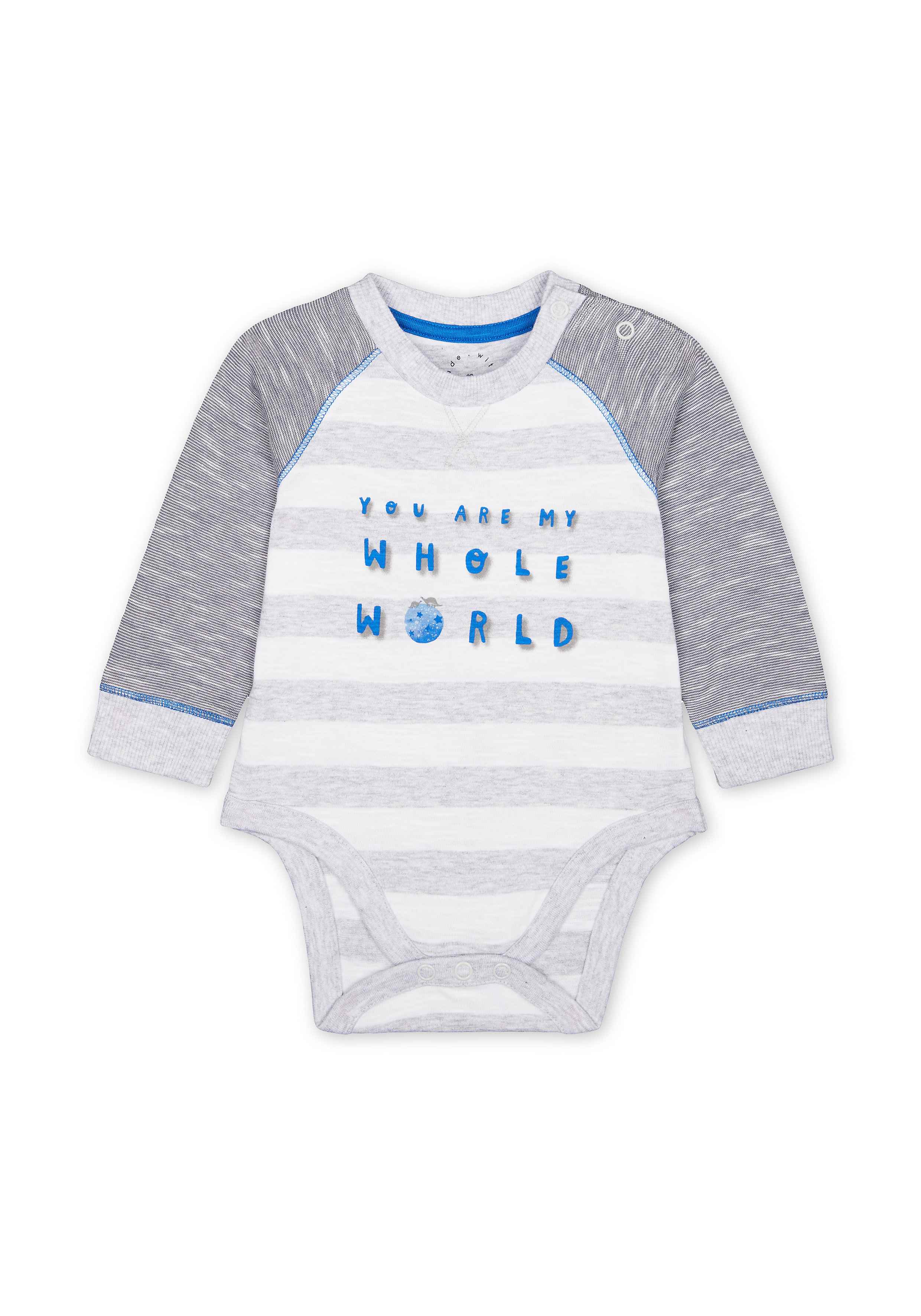 Boys Full Sleeves Bodysuit 3D Dino Spikes - Multicolor