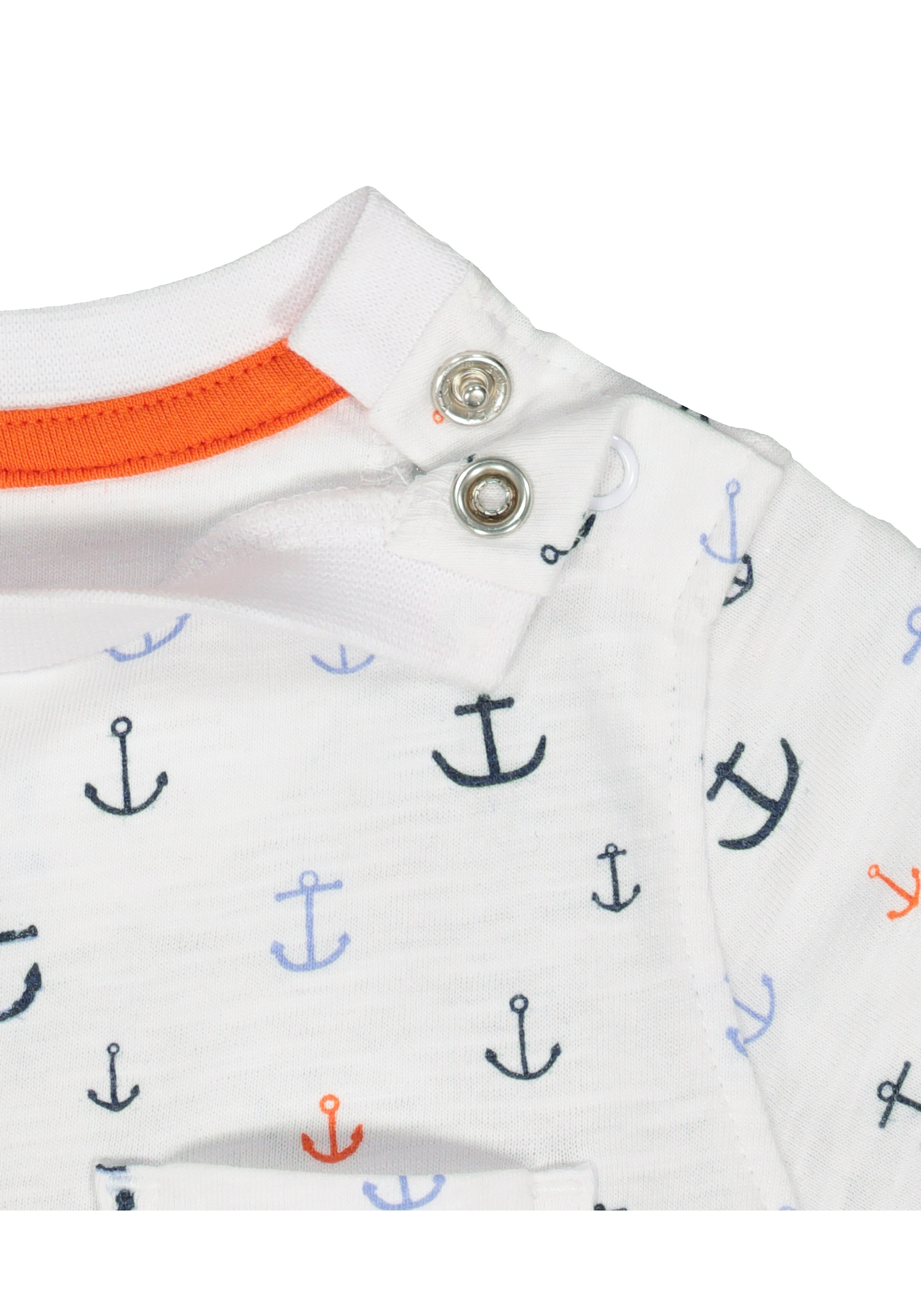 Mothercare | Boys Half Sleeves T-Shirt And Shorts Set Anchor Print - Multicolor 2