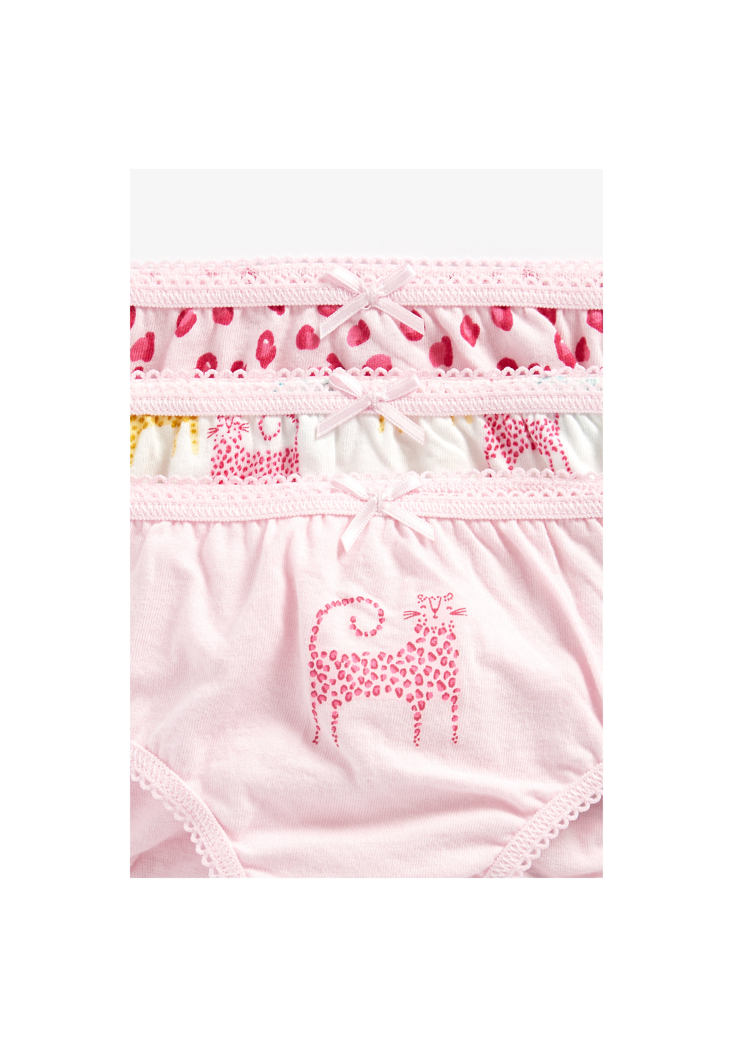 Mothercare Girls 5 Briefs - Pink