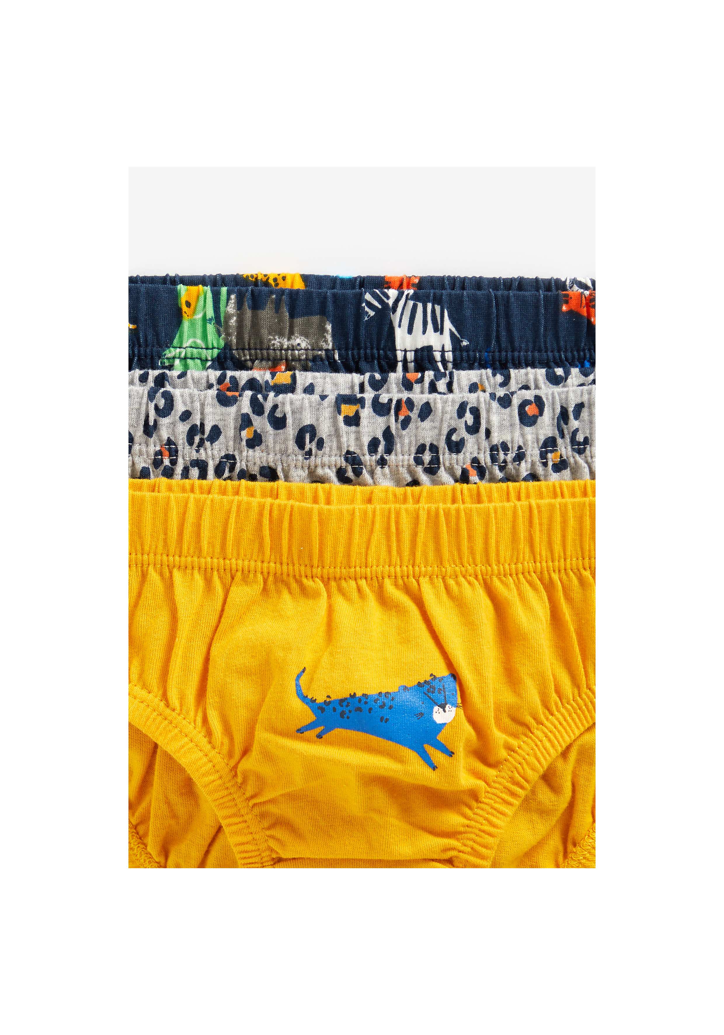 Mothercare | Boys Briefs Animal Print - Pack Of 5 - Multicolor 2