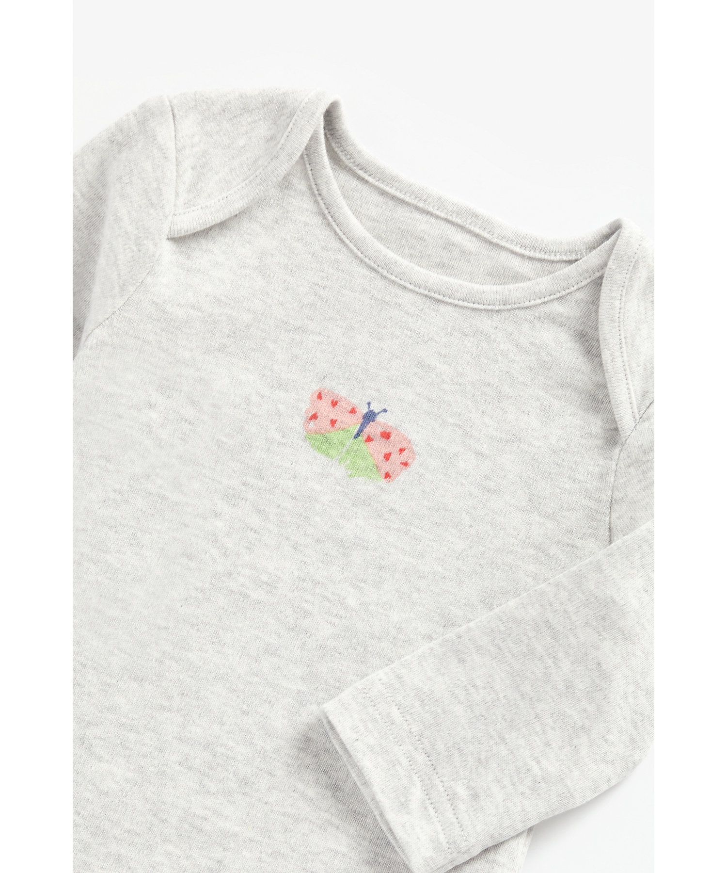 Mothercare | Girls Full Sleeves Bodysuit Bug Print - Pack Of 3 - Multicolor 5