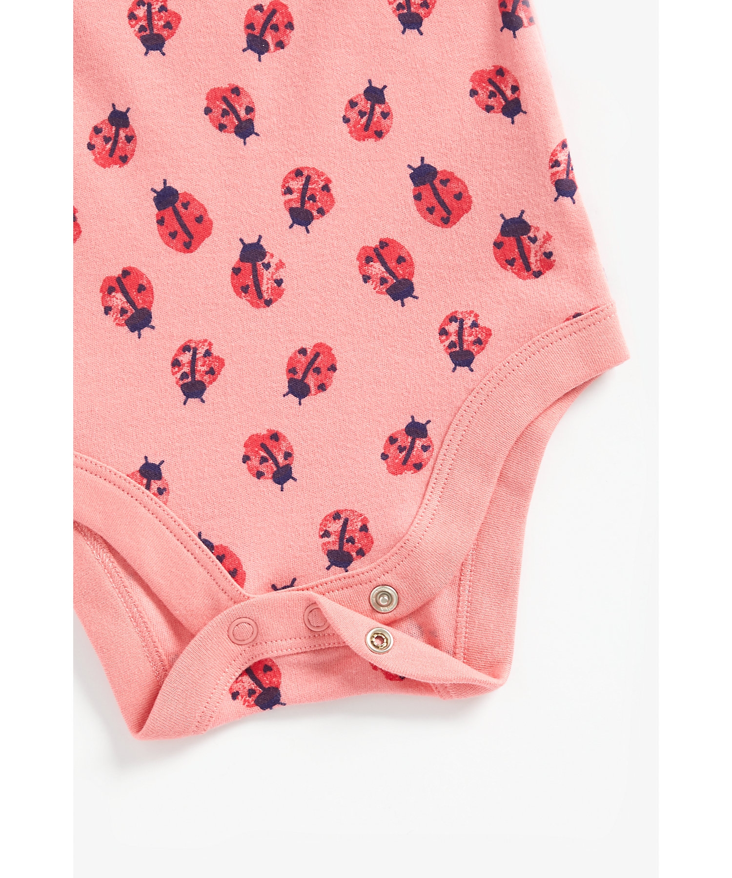 Mothercare | Girls Full Sleeves Bodysuit Bug Print - Pack Of 3 - Multicolor 6
