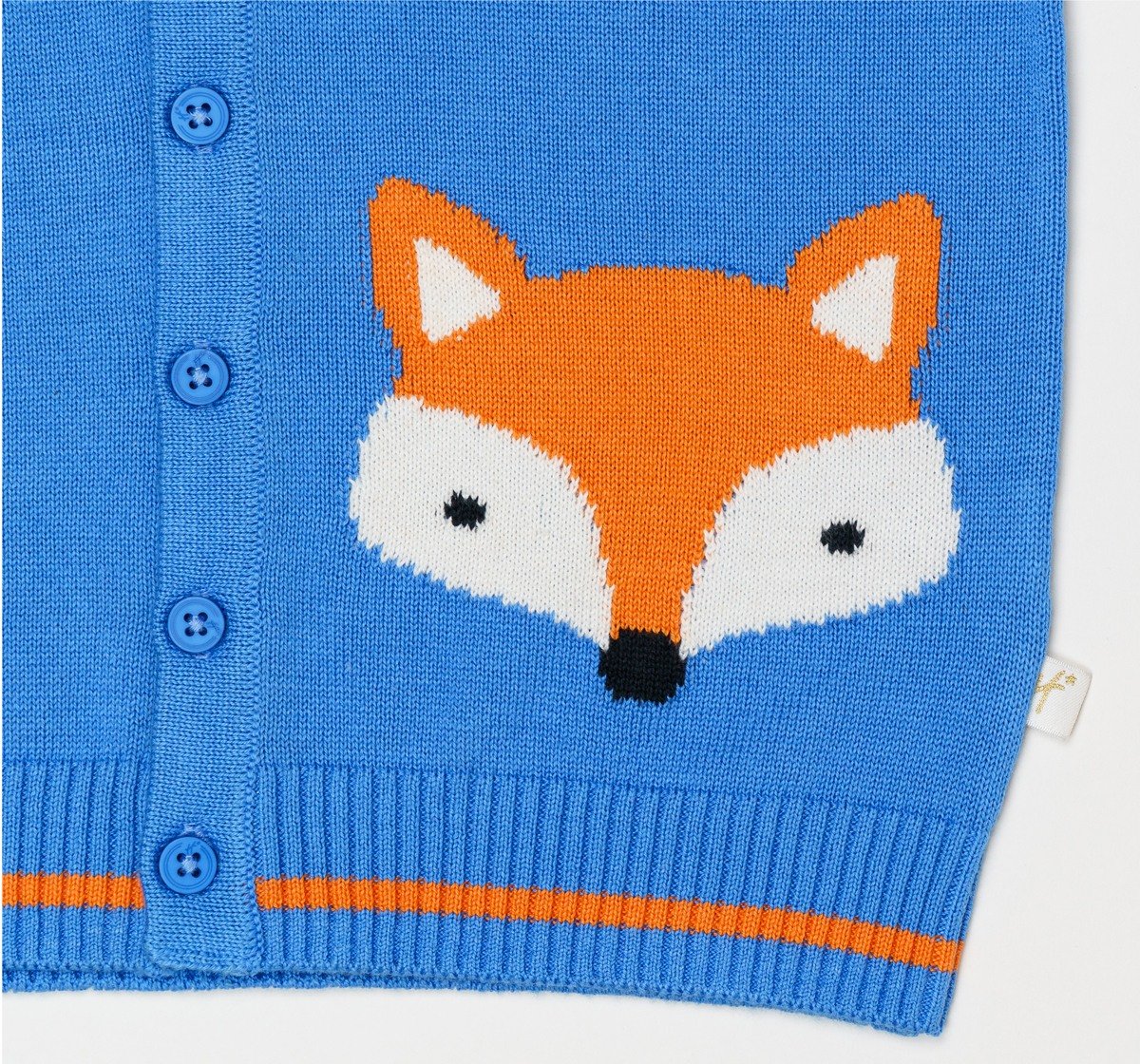H by Hamleys Boys 100% Cotton Full Sleeves Sweater - Blue