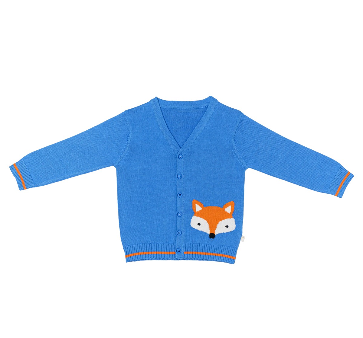 H by Hamleys Boys 100% Cotton Full Sleeves Sweater - Blue