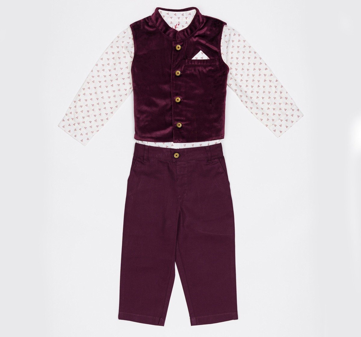 H by Hamleys Boys Full Sleeves Partywear Set - Multi