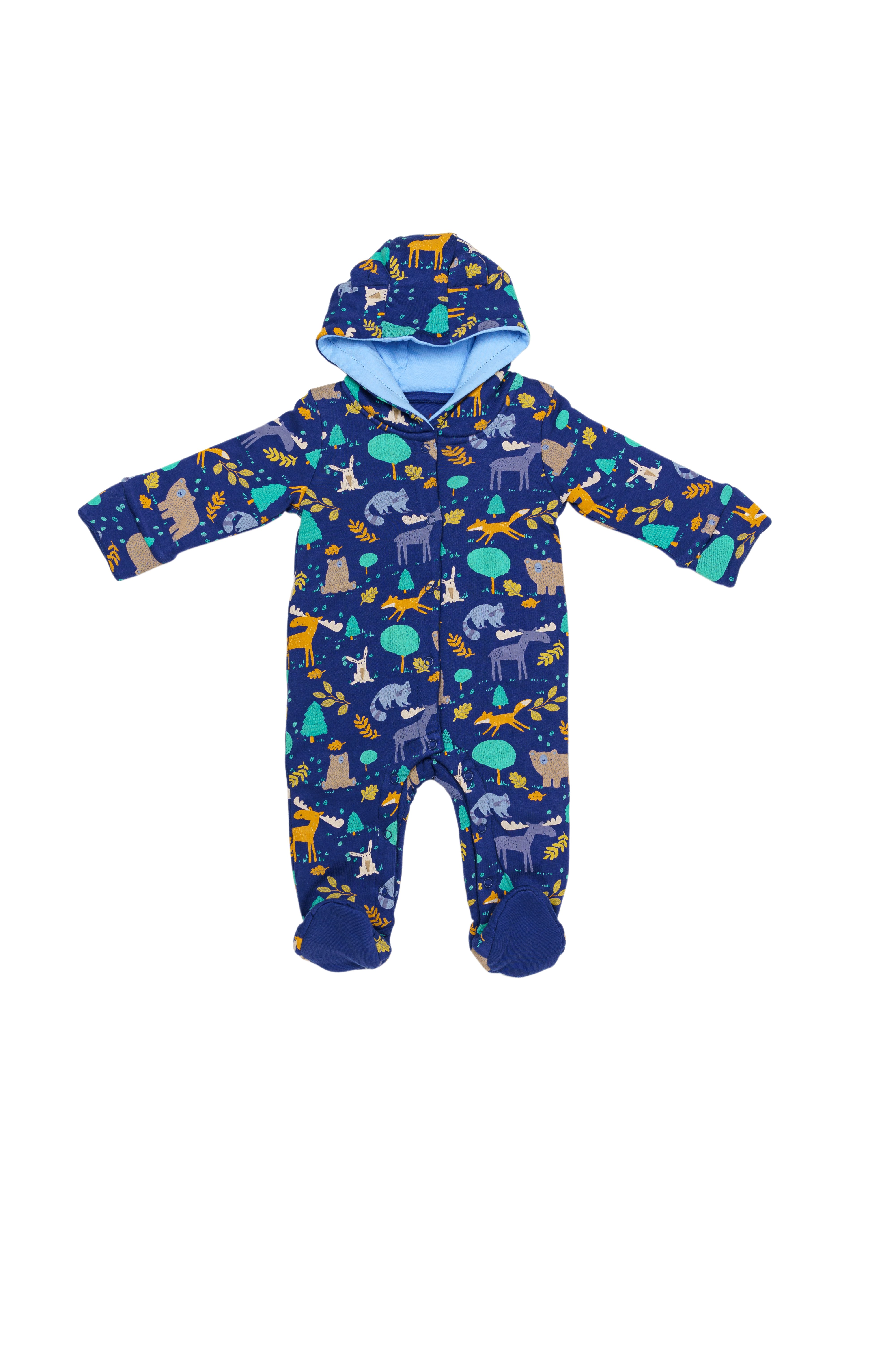 H by Hamleys Boys Full Sleeves Sleepsuit - Multi
