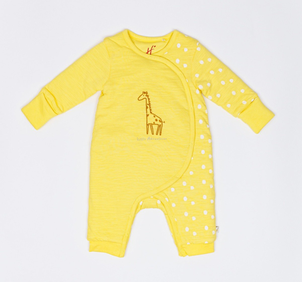 H by Hamleys Unisex Full Sleeves Romper - Yellow