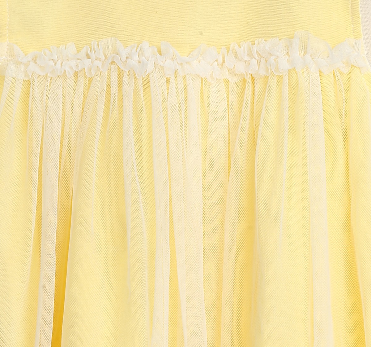 H by Hamleys Girls Full Sleeves Partywear Dress - Yellow