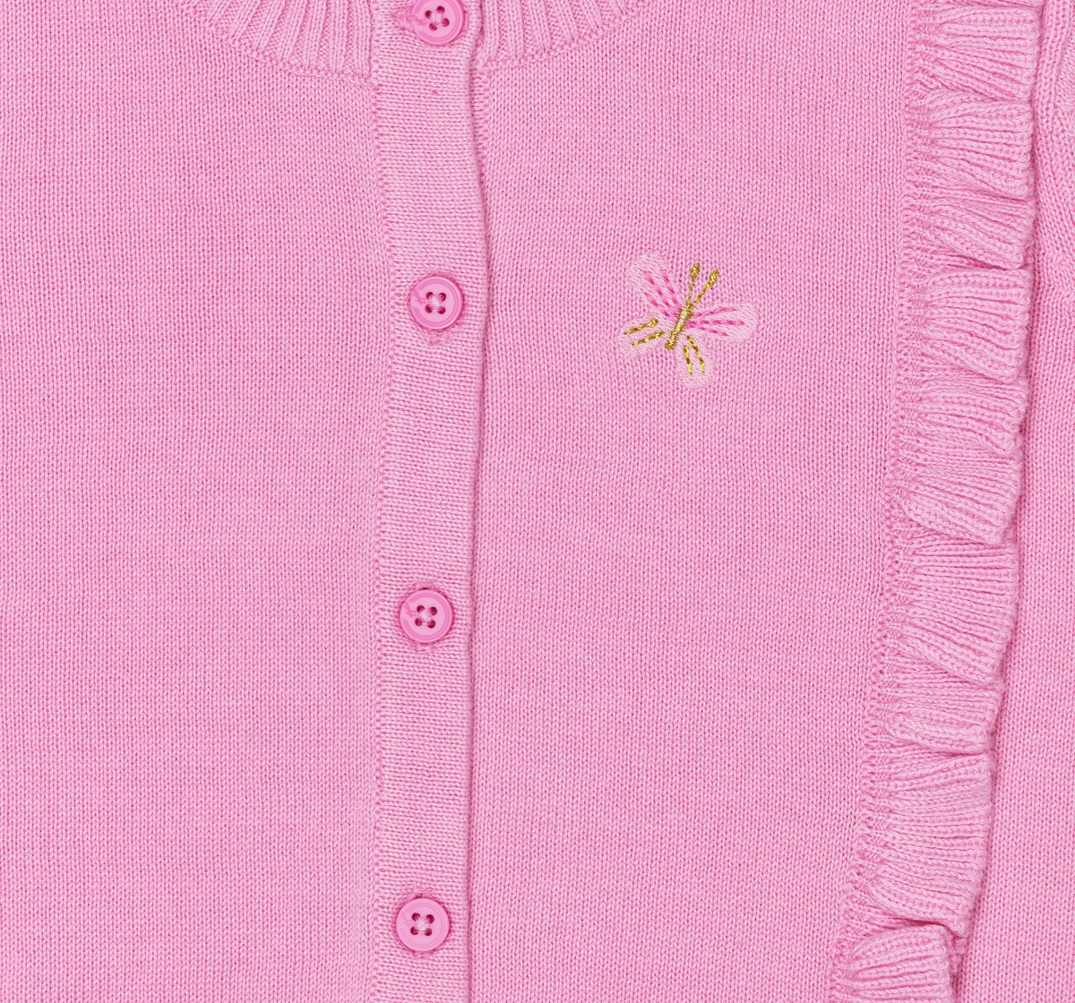 H by Hamleys Girls 100% Cotton Full Sleeves Sweater - Pink