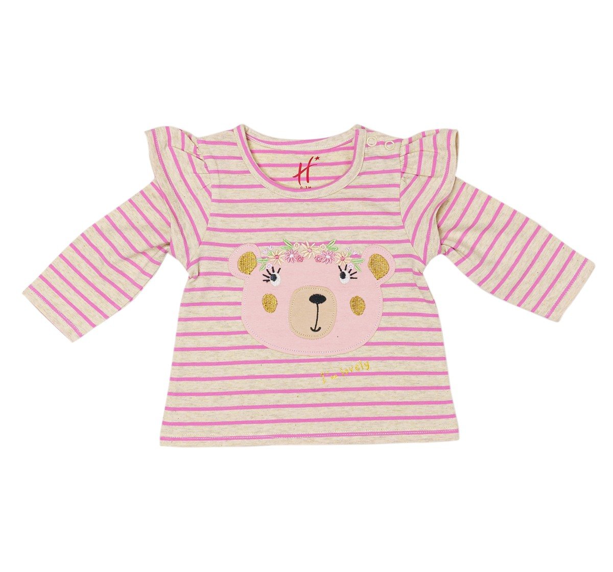 H by Hamleys Girls 100% Cotton Full Sleeves T-Shirt - Multi