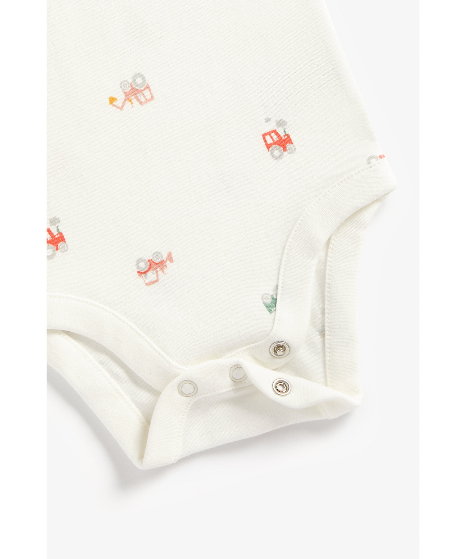 Mothercare | Boys Full Sleeves Bodysuit Tractor Print - Pack Of 3 - Multicolor 6