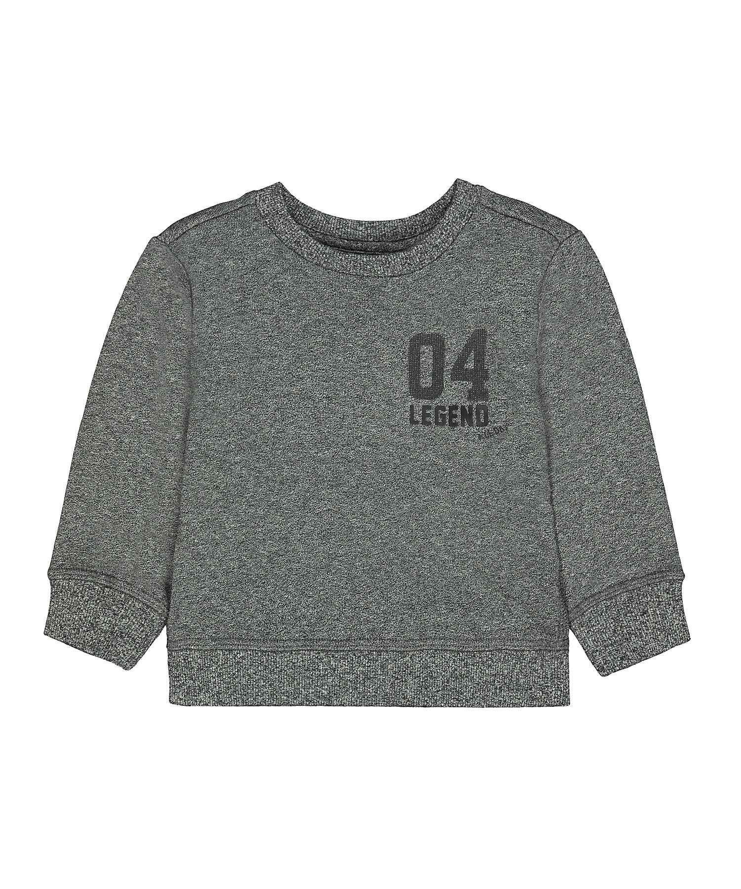 Boys Full Sleeves Sweatshirt Text Print - Grey
