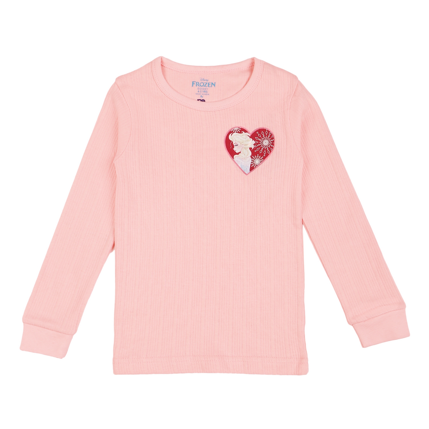 Mothercare | Girls Full Sleeves Frozen Thermal Vest-Pink 1
