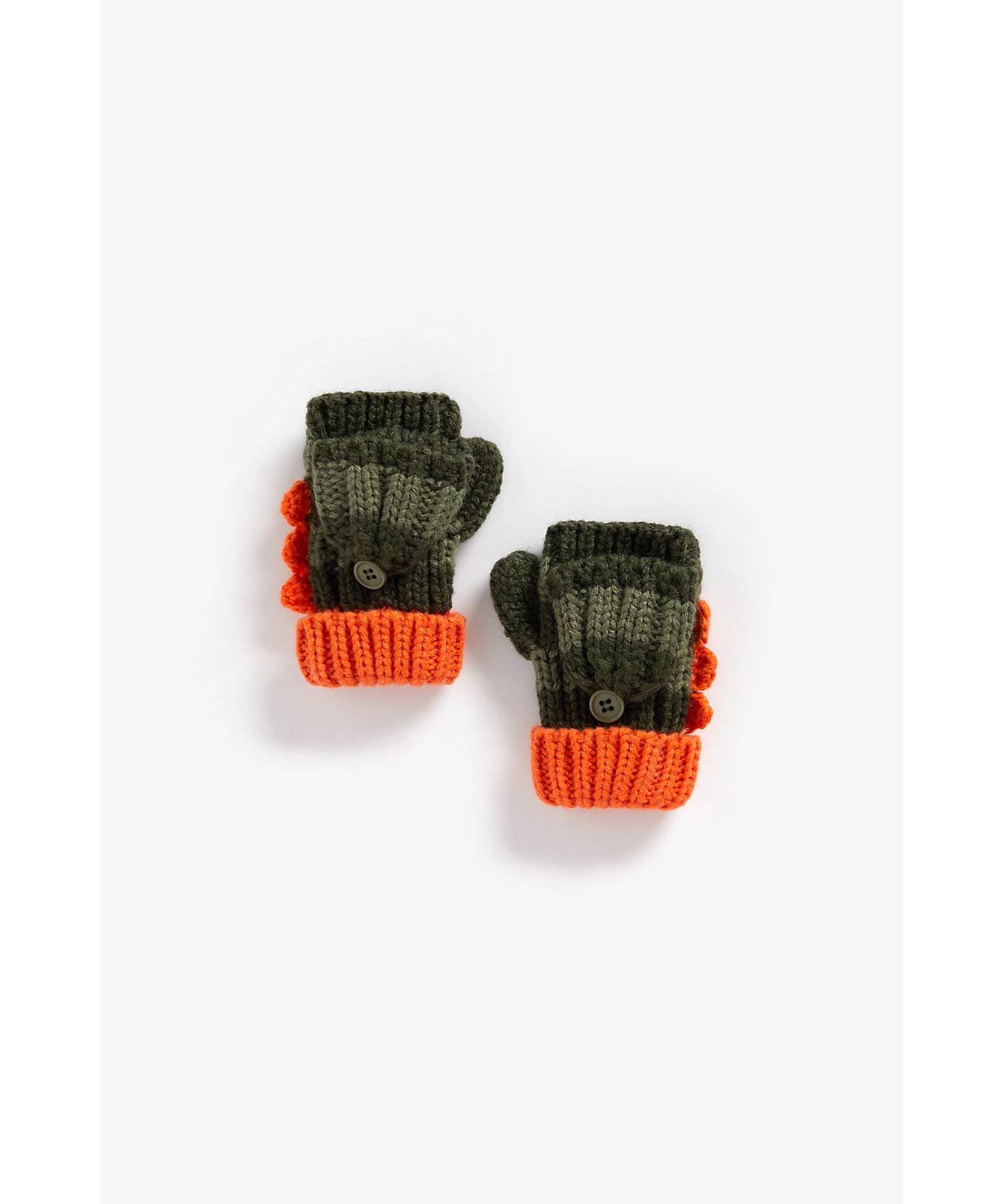 Boys Gloves Dino Spikes - Khaki