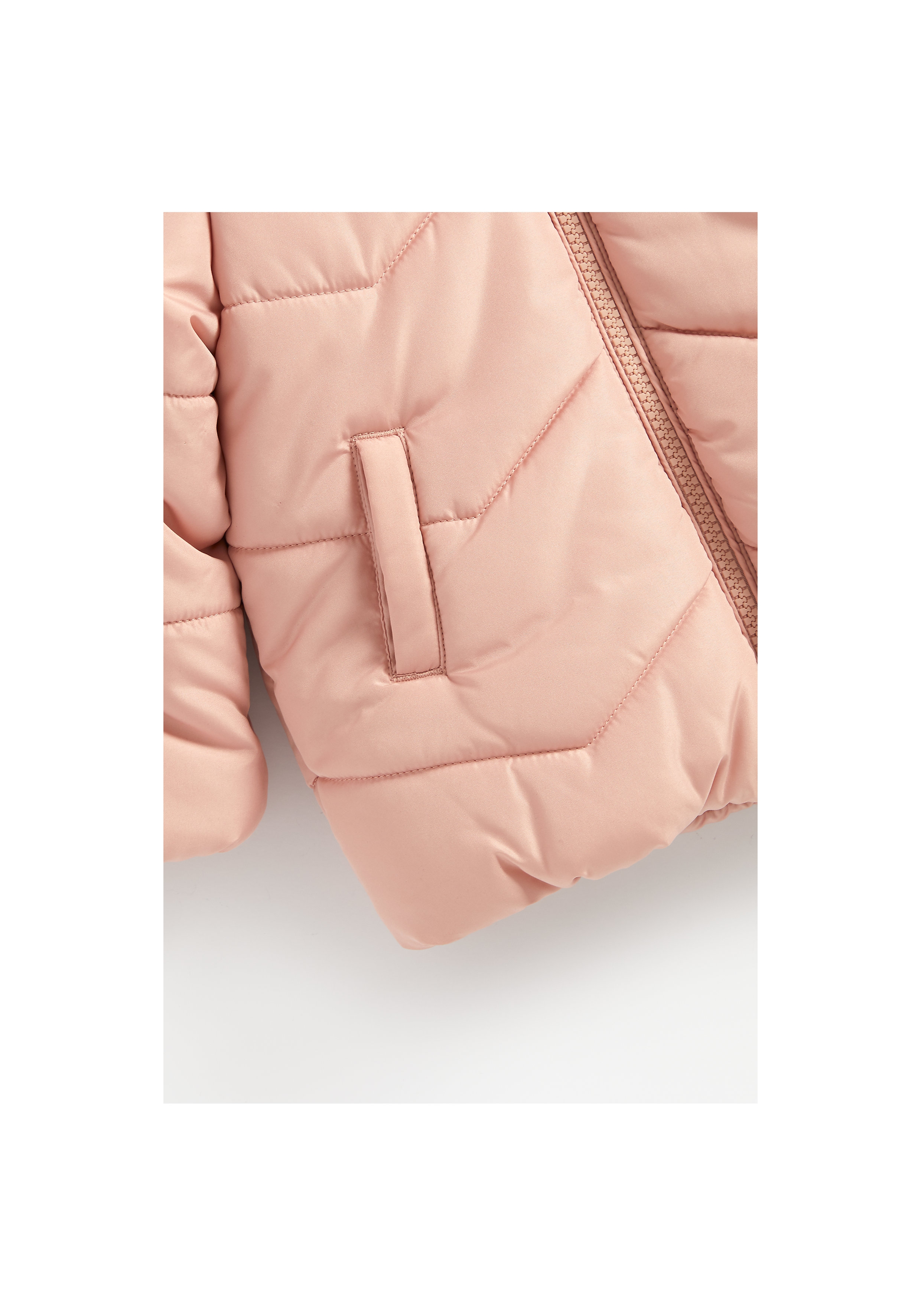 Mothercare | Girls Full Sleeves Fleece Lined Jacket Hooded - Pink 3