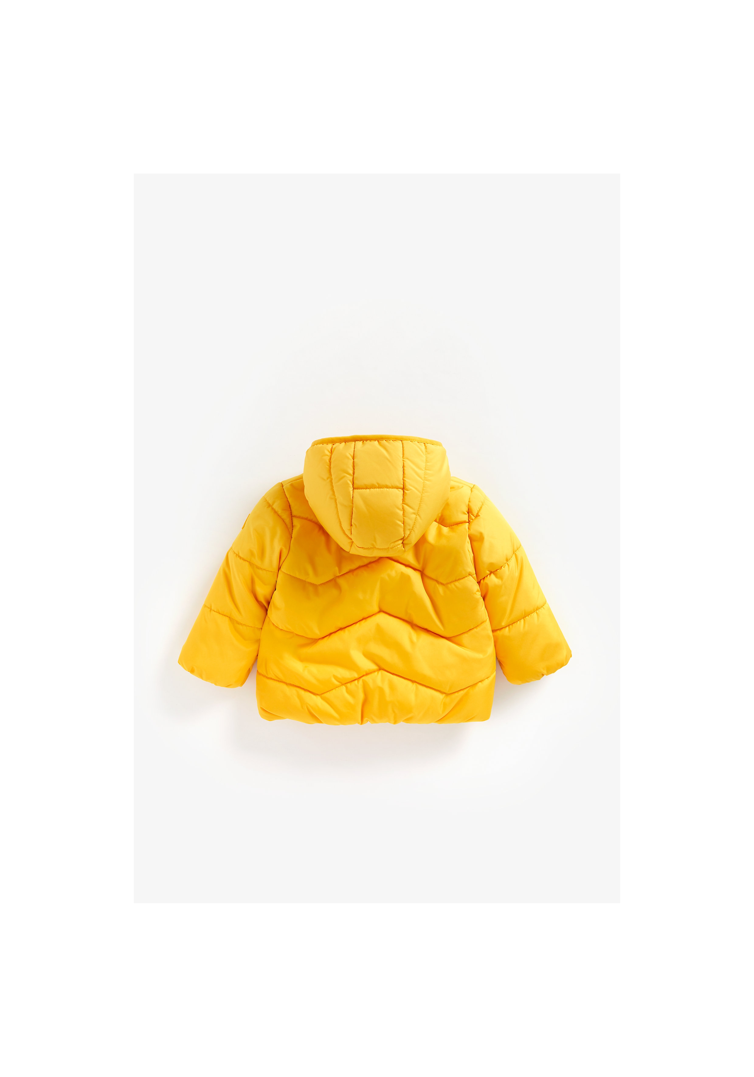 Mothercare | Boys Full Sleeves Fleece Lined Quilted Jacket - Yellow 1