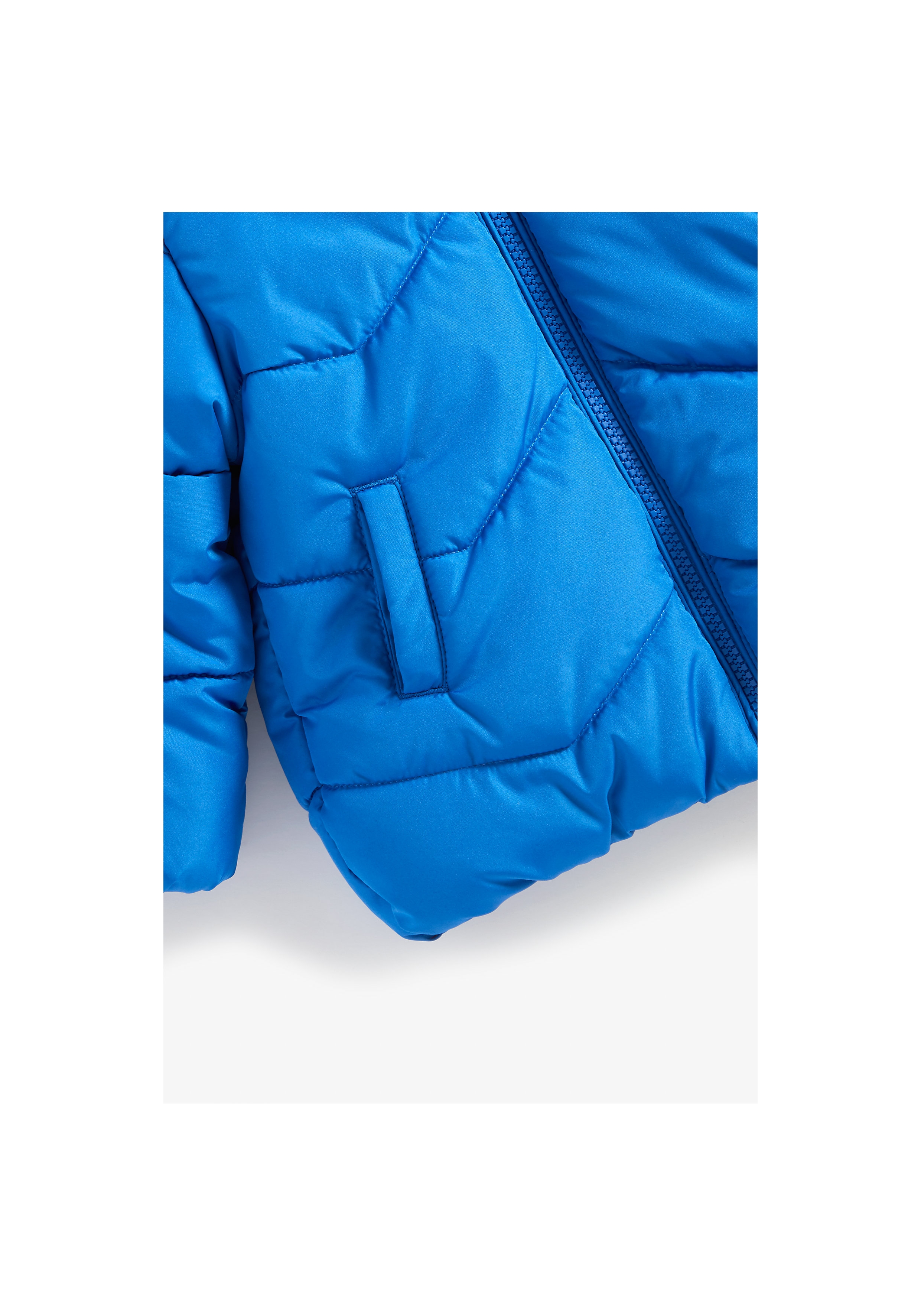 Mothercare | Boys Full Sleeves Fleece Lined Jacket Hooded - Blue 3