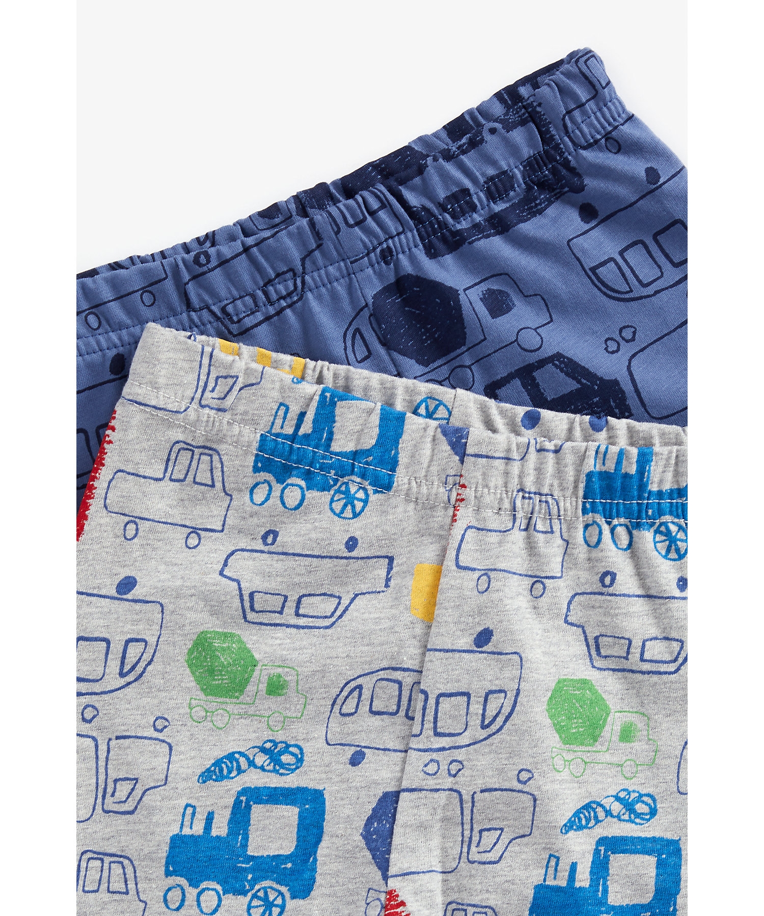 Mothercare | Boys Full Sleeves Pyjama Set Vehicle Print - Pack Of 2 - Multicolor 3