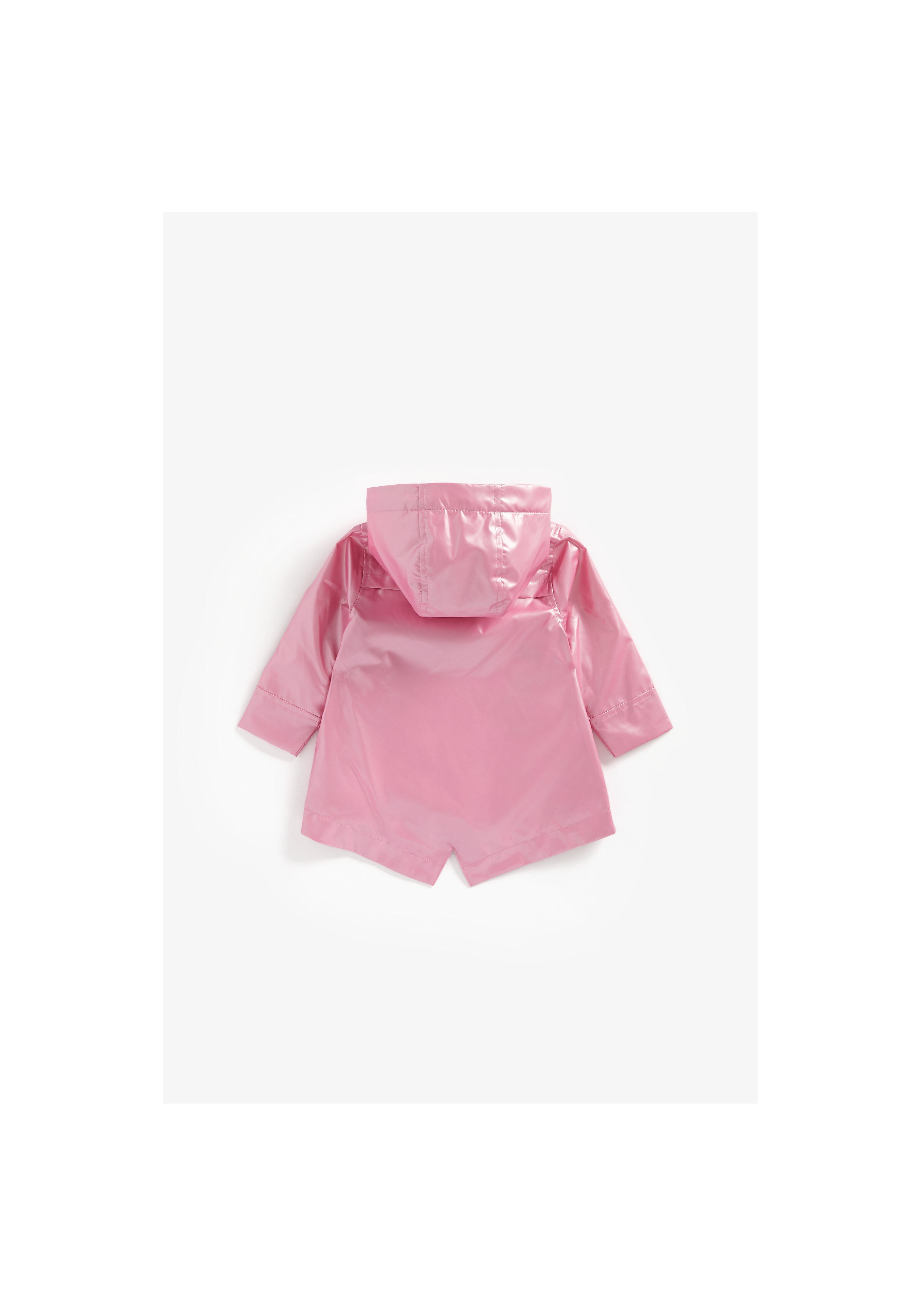 Mothercare | Girls Full Sleeves Rubberized Coat Jersey Lined - Pink 1