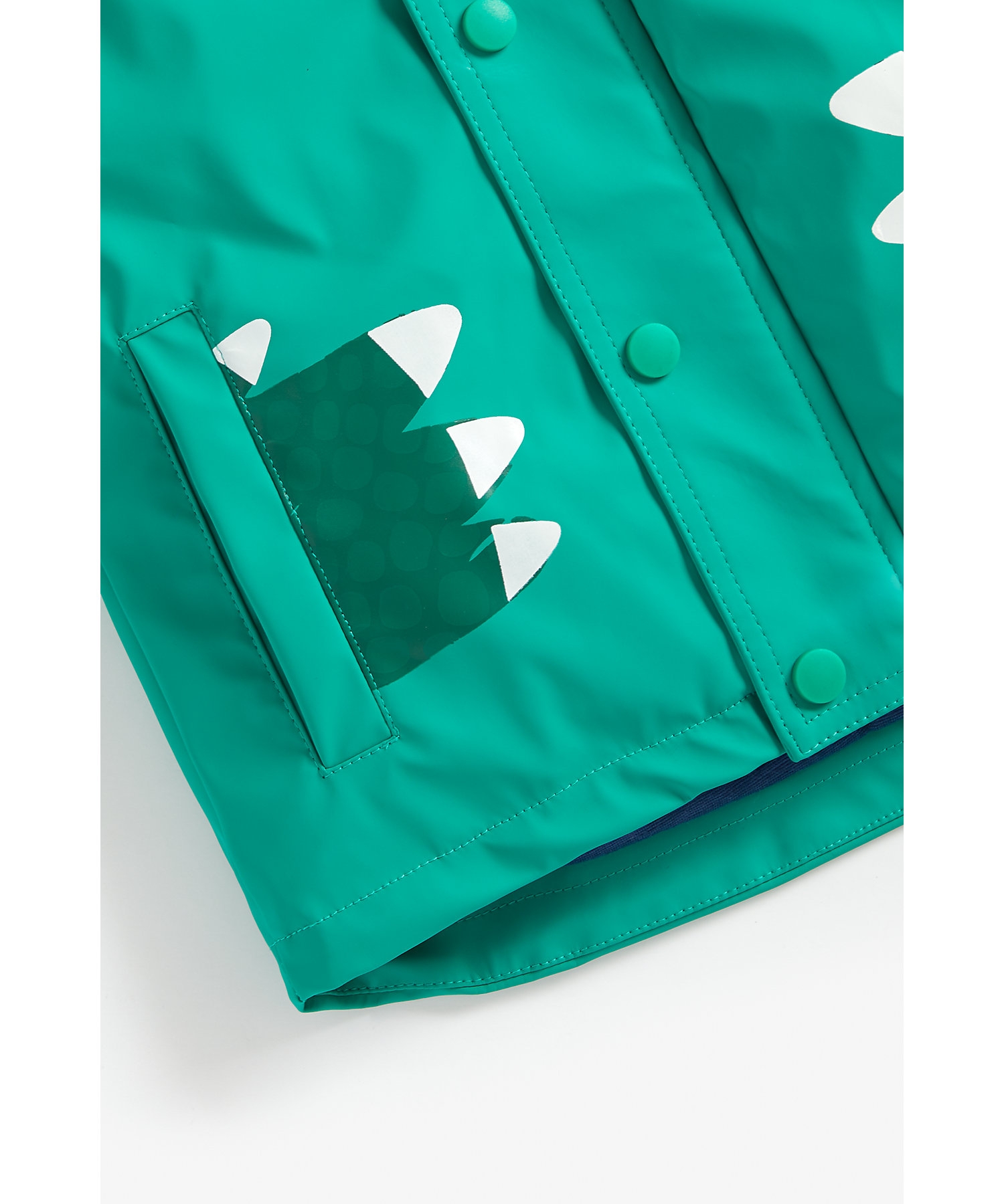 Mothercare | Boys Full Sleeves Jersey Lined Jacket 3D Spikes - Green 3