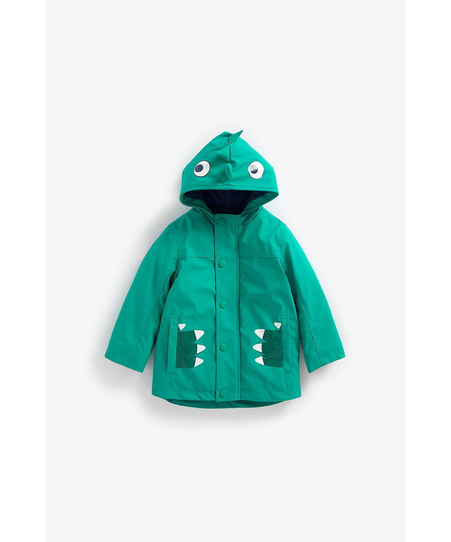 Mothercare | Boys Full Sleeves Jersey Lined Jacket 3D Spikes - Green 0
