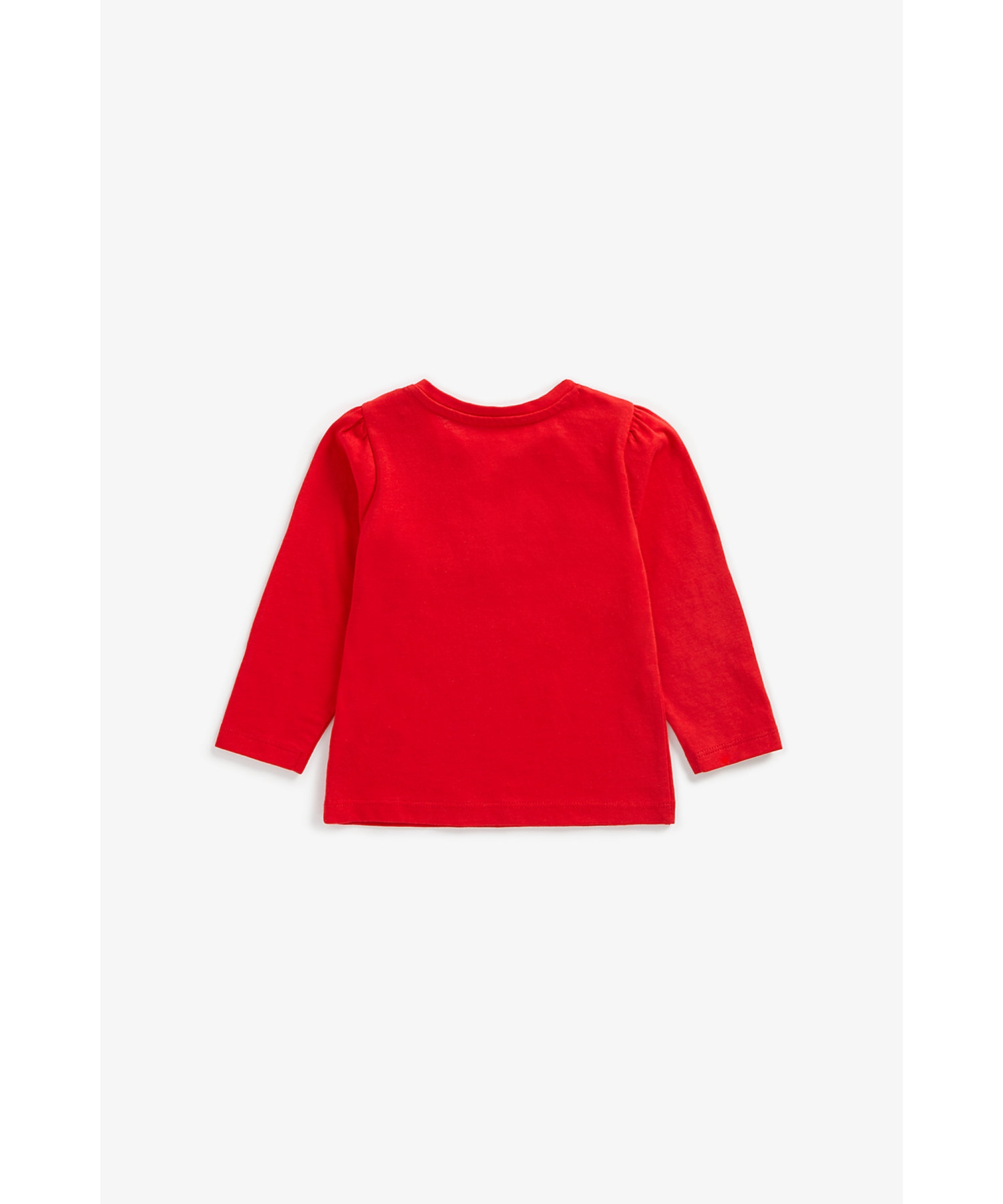 Mothercare | Girls Full Sleeves T-Shirt Slogan Print - Red 1