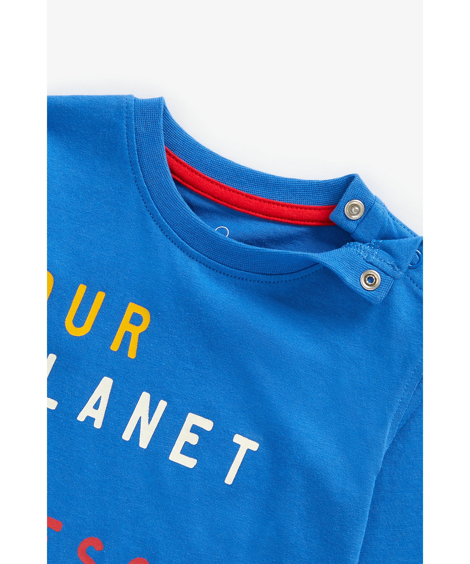 Mothercare | Boys Full Sleeves T-Shirt Slogan Print - Blue 2