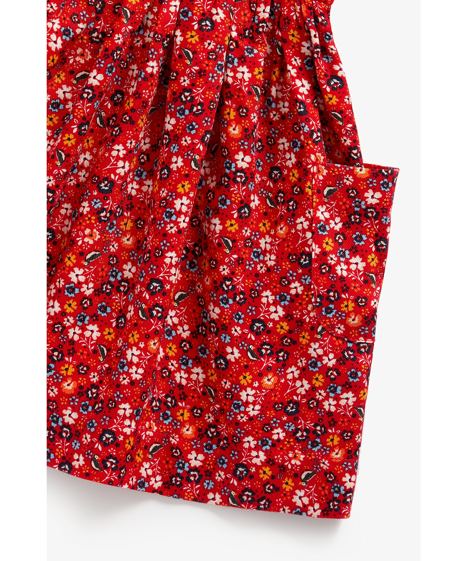 Mothercare | Girls Full Sleeves Dress Floral Print - Red 3