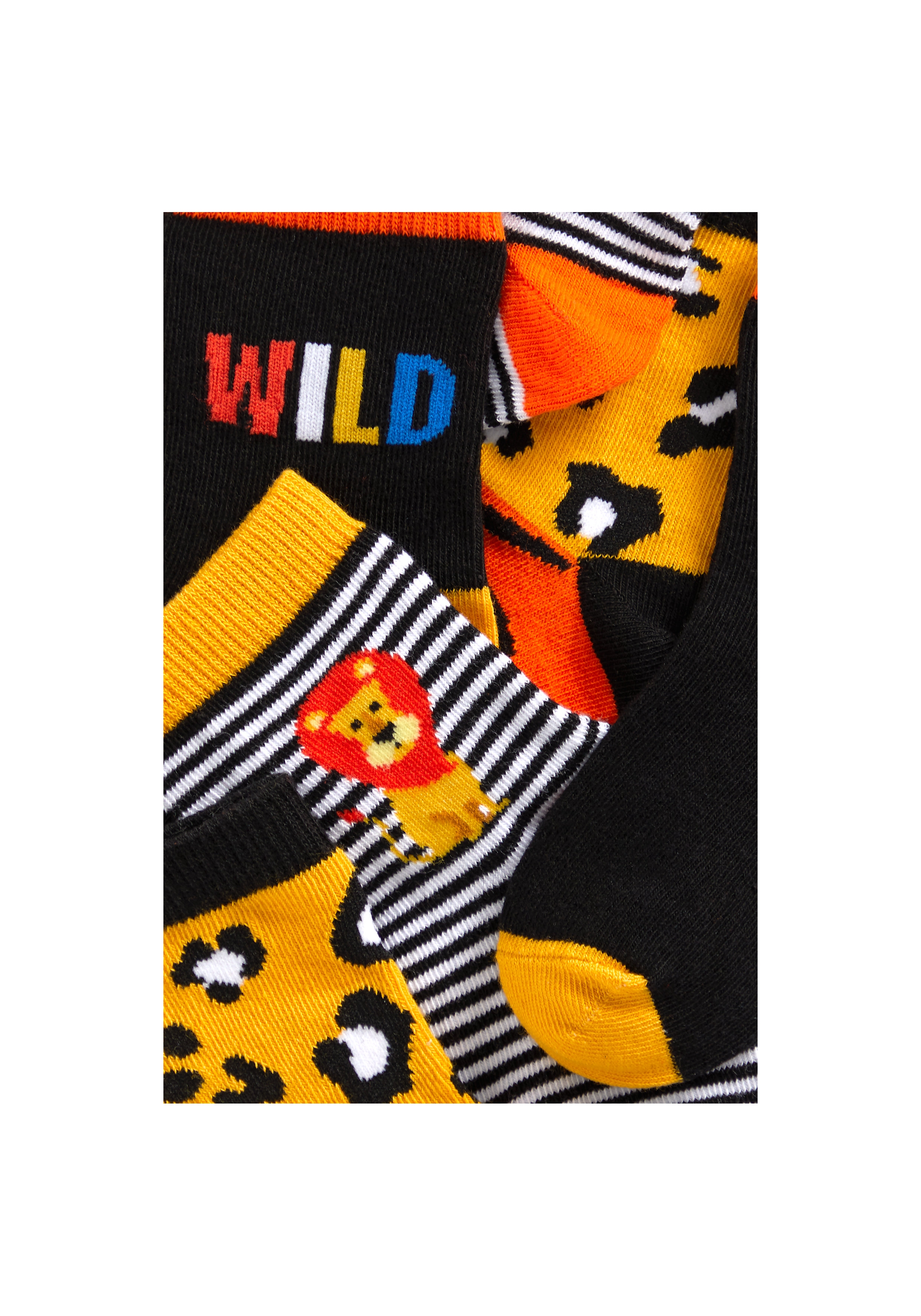 Mothercare | Boys Socks Striped And Animal Design - Pack Of 3 - Multicolor 2