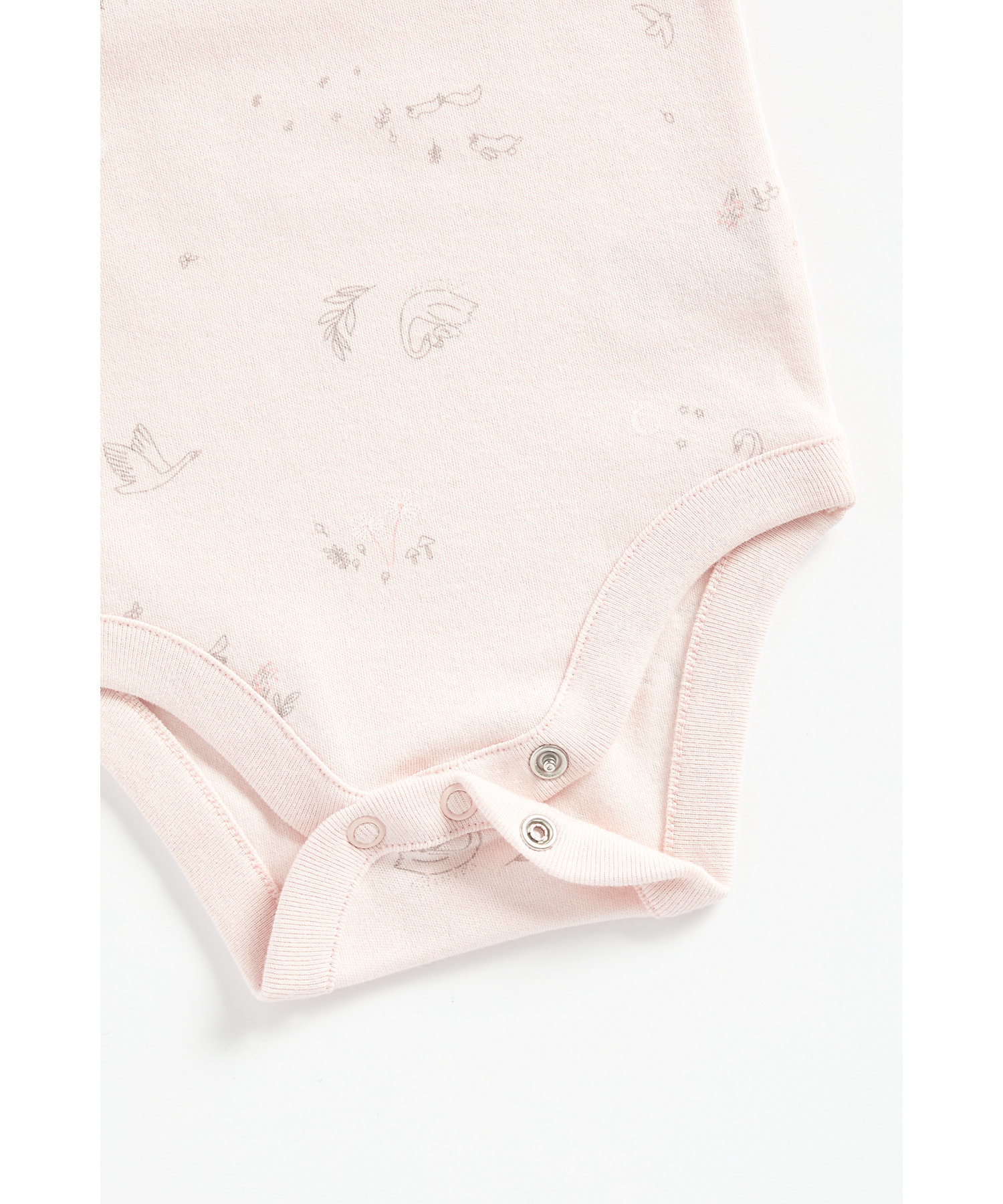 Mothercare | Girls Full Sleeves Bodysuit Swan Patchwork And Embroidery - Pack Of 2 - Pink 5