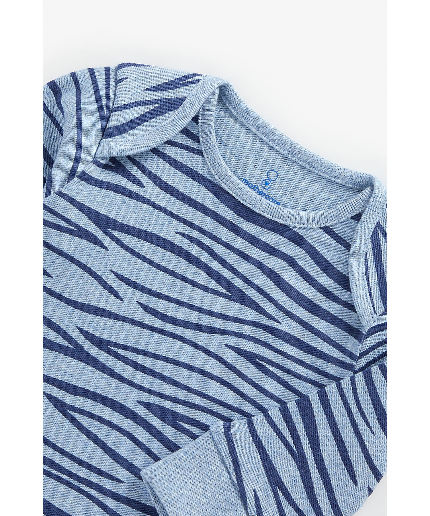 Mothercare | Boys Full Sleeves Pyjama Set Animal Print - Pack Of 2 - Blue 6
