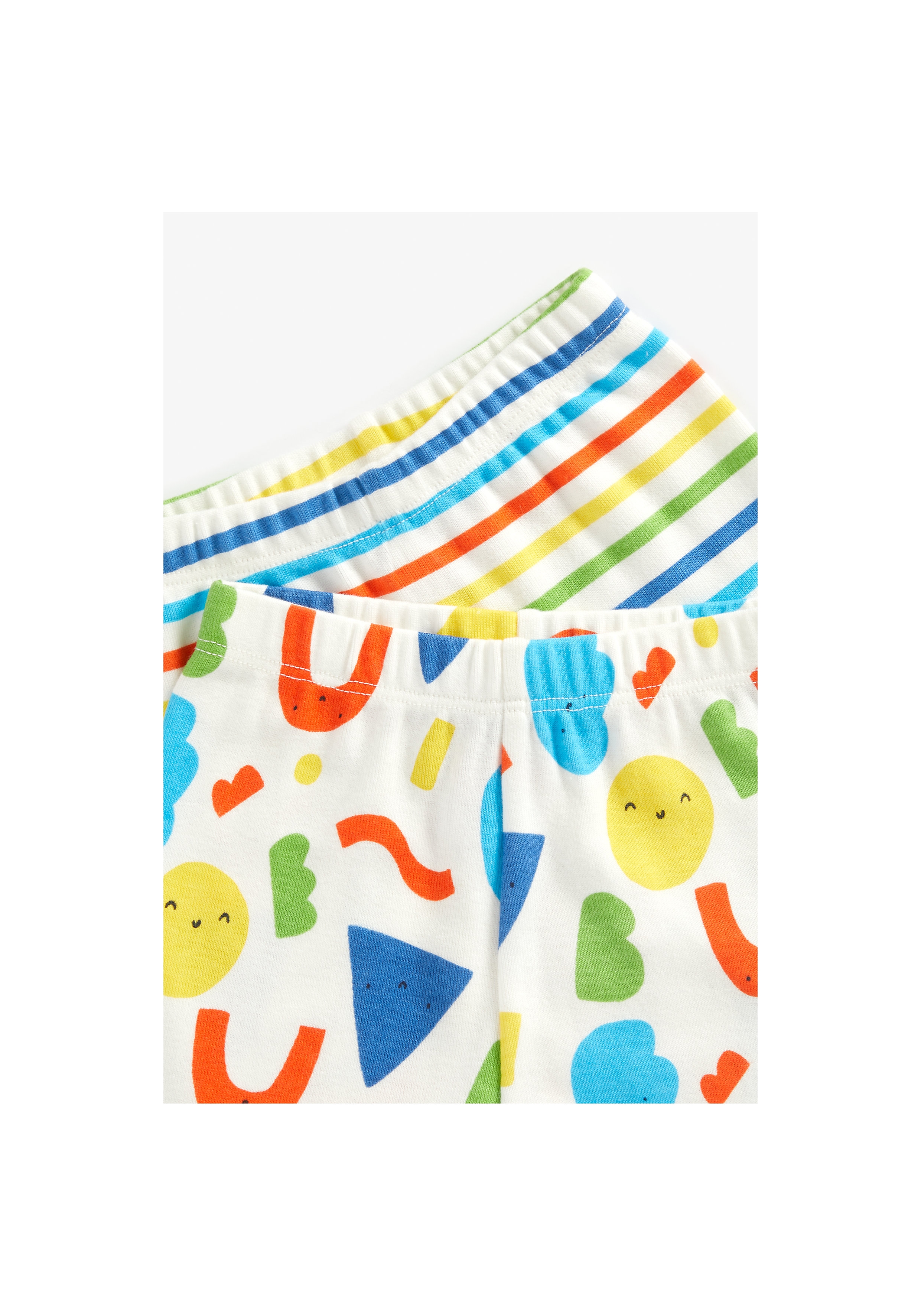 Mothercare | Unisex Full Sleeves Pyjama Set Rainbow Stripes - Pack Of 2 - Multicolor 7