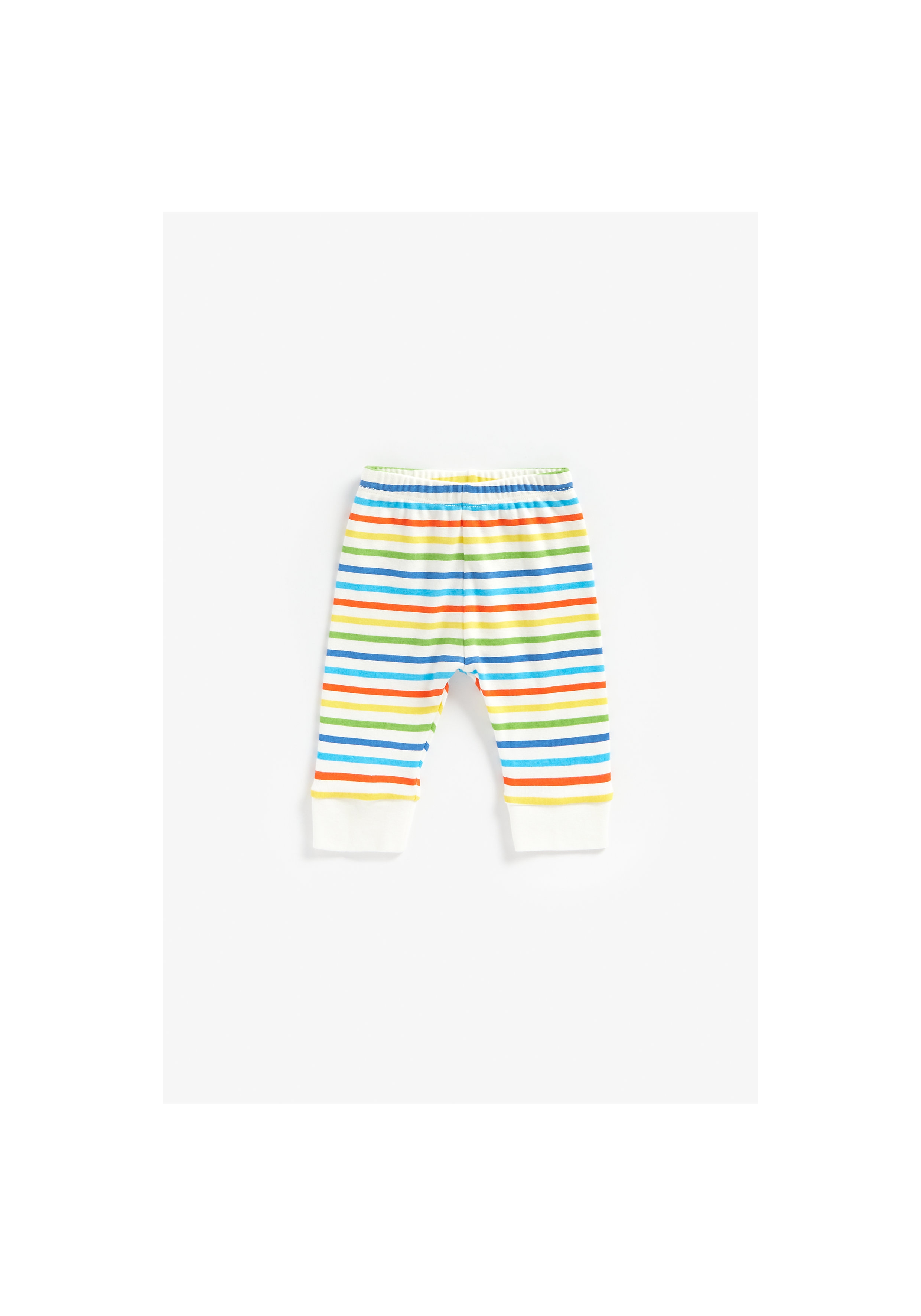 Mothercare | Unisex Full Sleeves Pyjama Set Rainbow Stripes - Pack Of 2 - Multicolor 4
