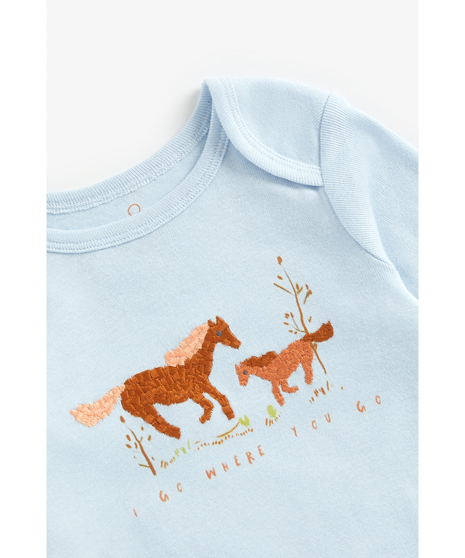 Mothercare | Boys Full Sleeves Pyjama Set Horse Embroidery - Pack Of 2 - Multicolor 6