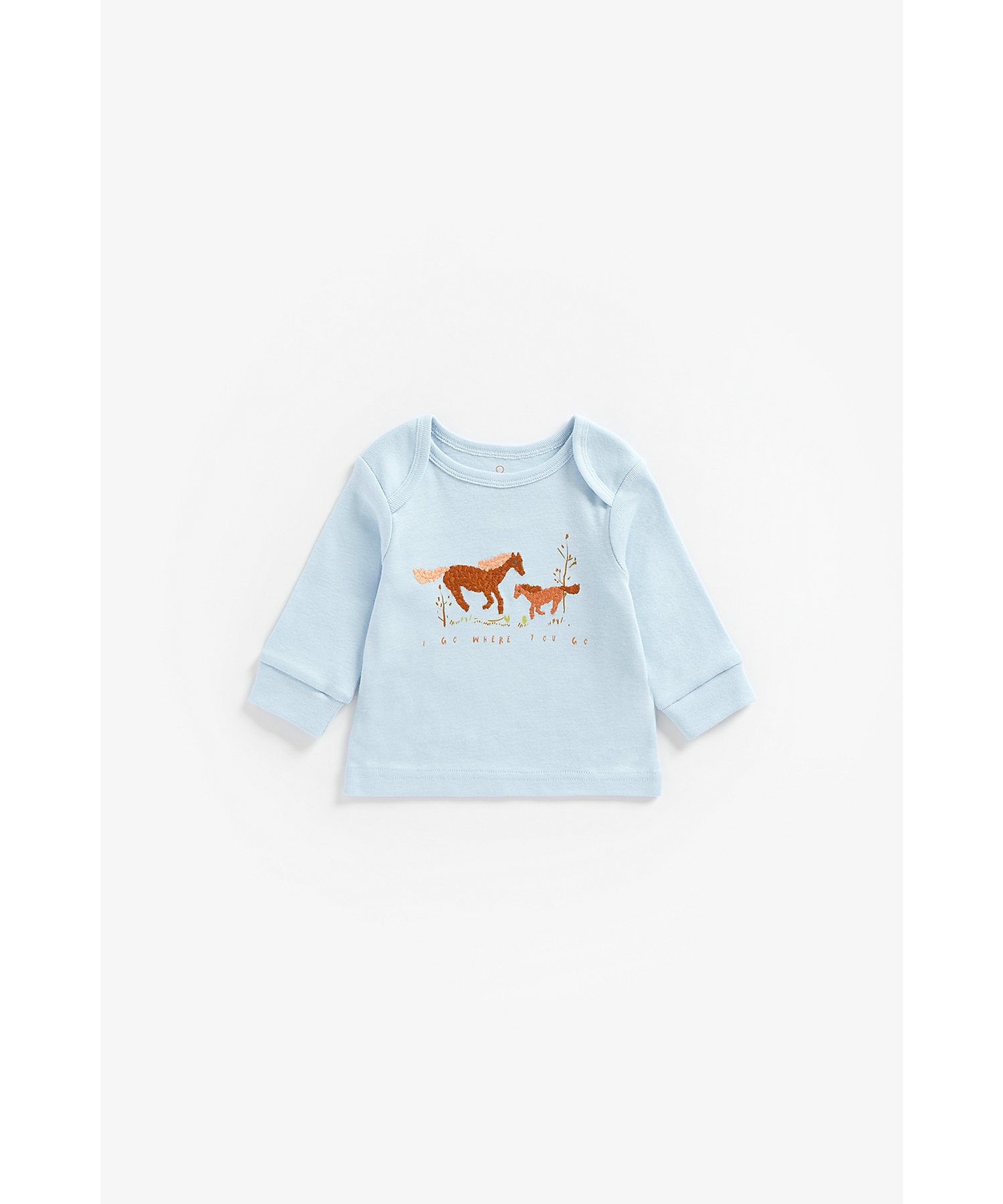 Mothercare | Boys Full Sleeves Pyjama Set Horse Embroidery - Pack Of 2 - Multicolor 2