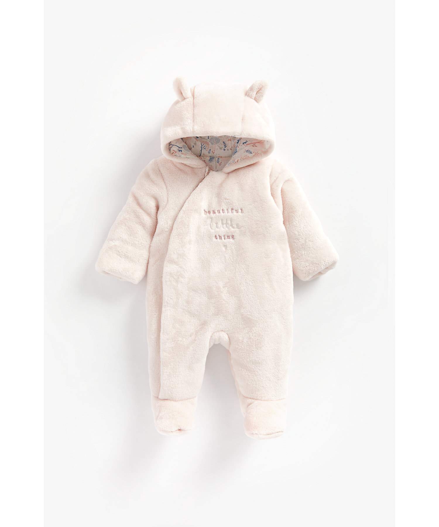 Pink fluffy snowsuit hot sale