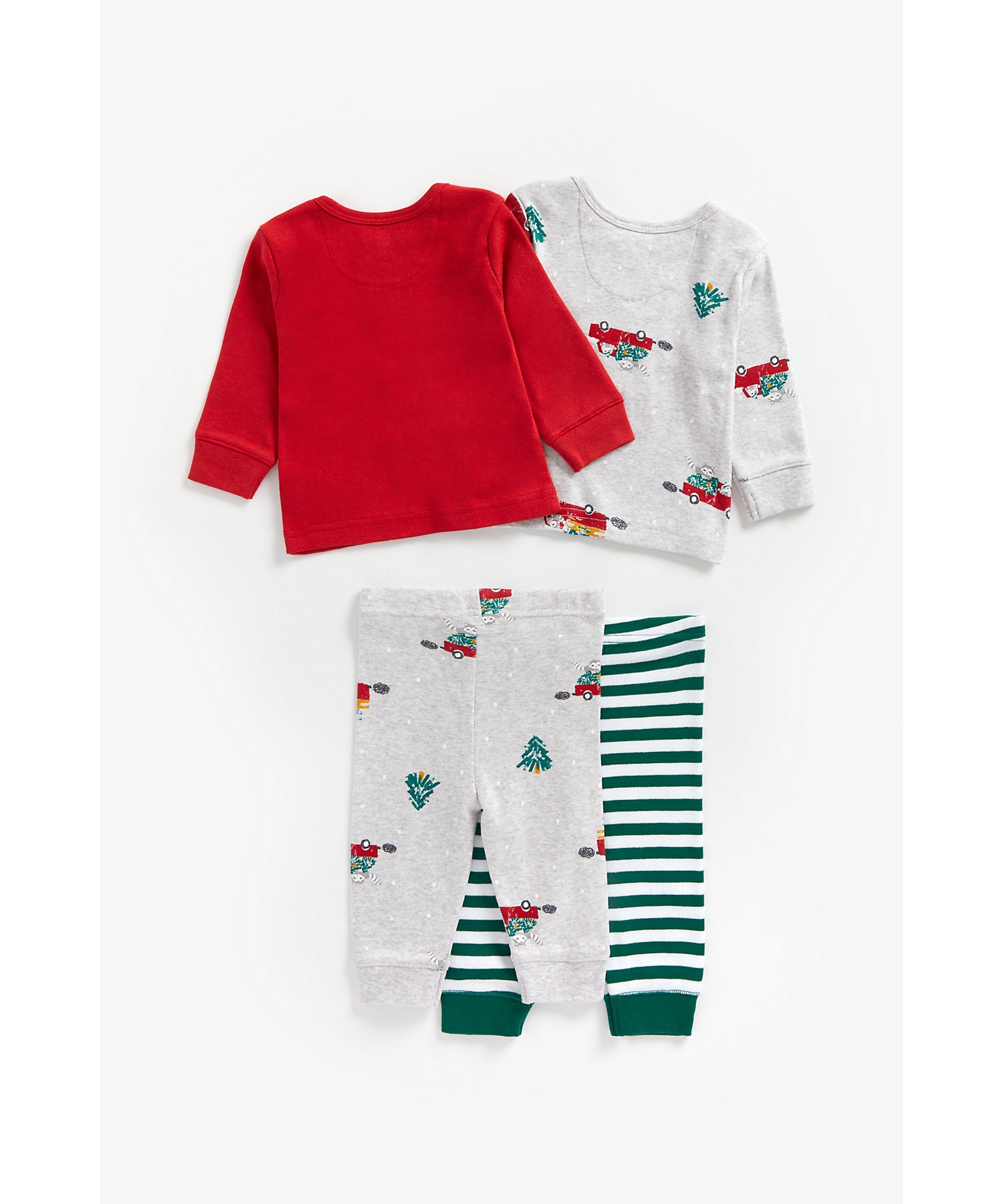 Mothercare | Boys Full Sleeves Pyjama Set -Pack of 2-Multicolor 1
