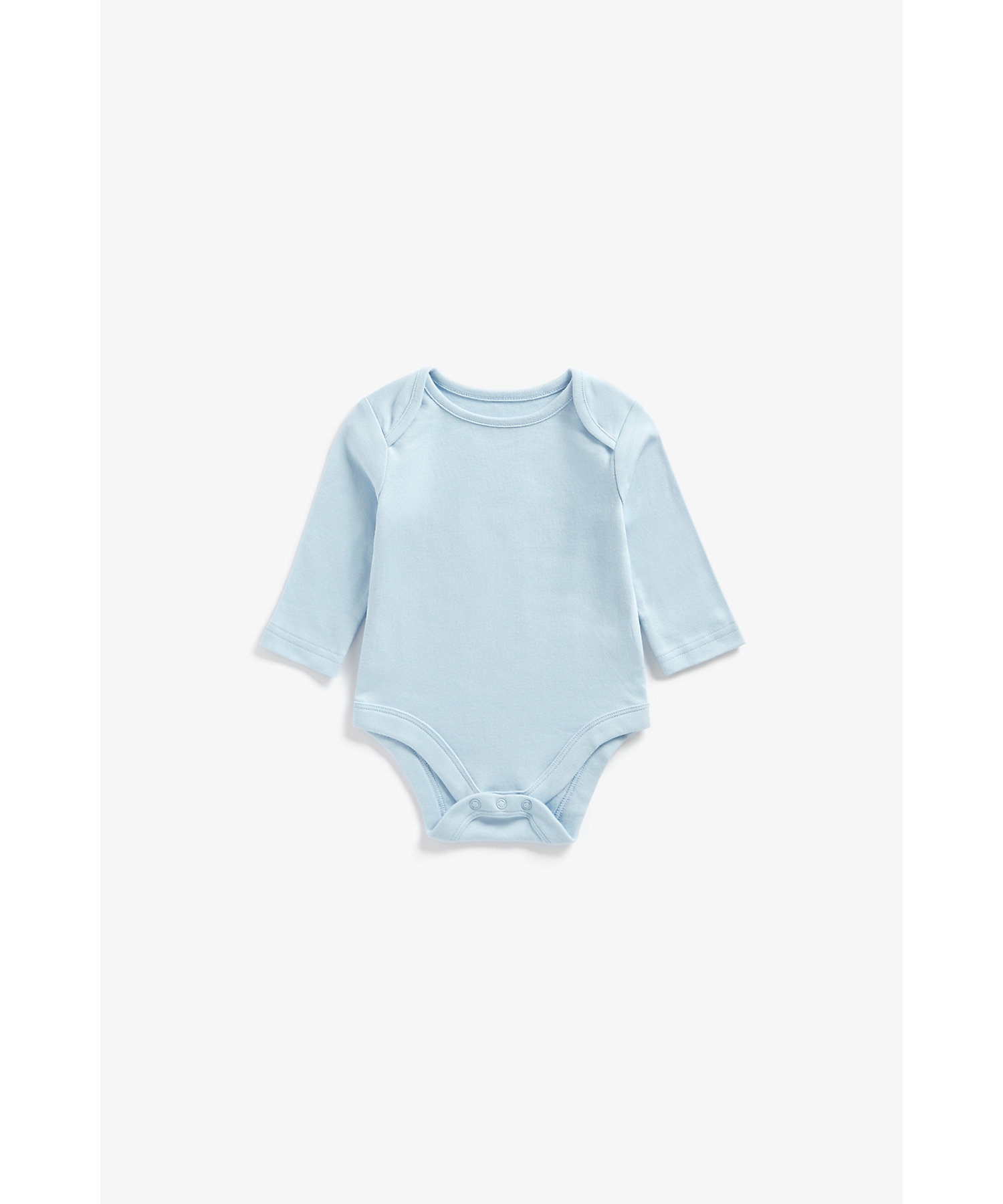 Mothercare | Boys Full Sleeves Bodysuit Striped And Printed - Pack Of 5 - Blue 2