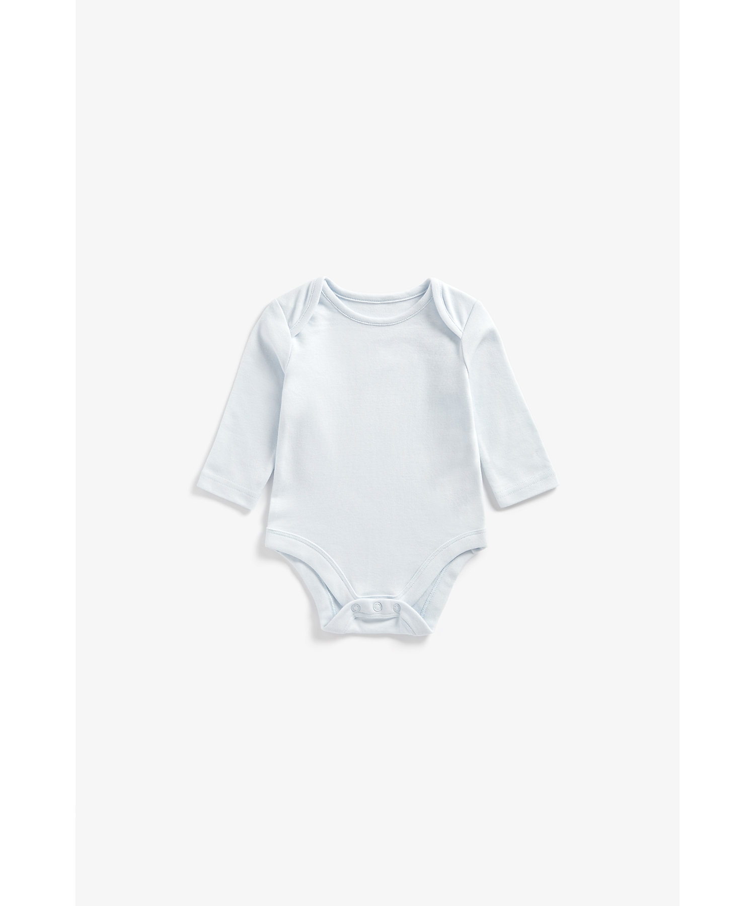 Mothercare | Boys Full Sleeves Bodysuit Striped And Printed - Pack Of 5 - Blue 4